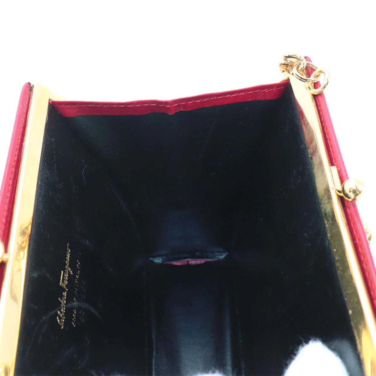 Salvatore Ferragamo Red Color Leather Shoulder Bag (Pre-Owned)