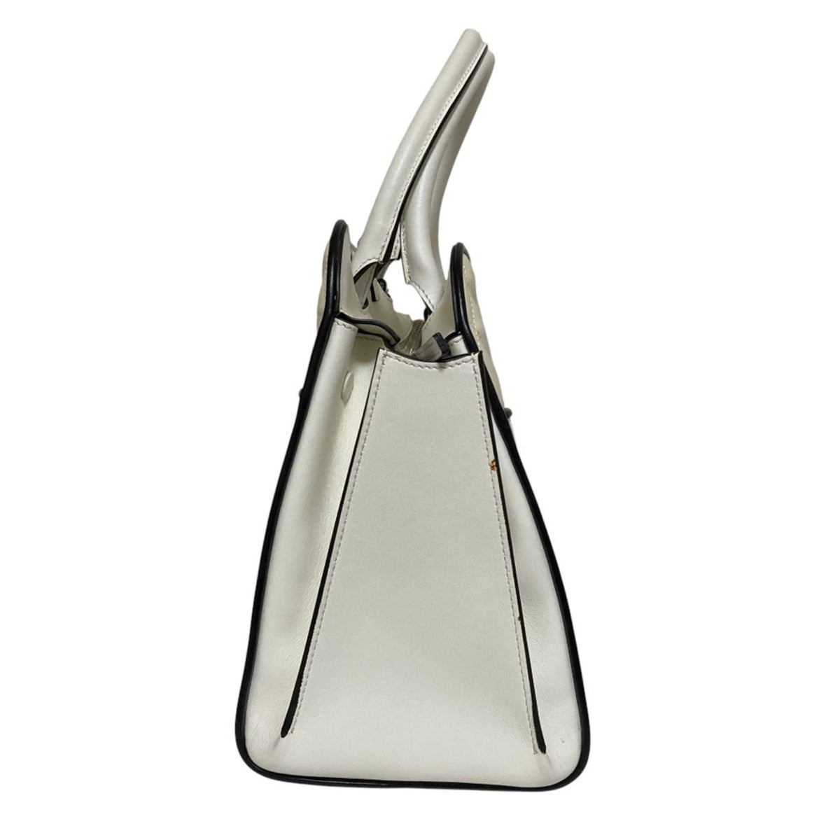 Tod's White Quilting Leather Handbag Shoulder Bag (Pre-Owned)