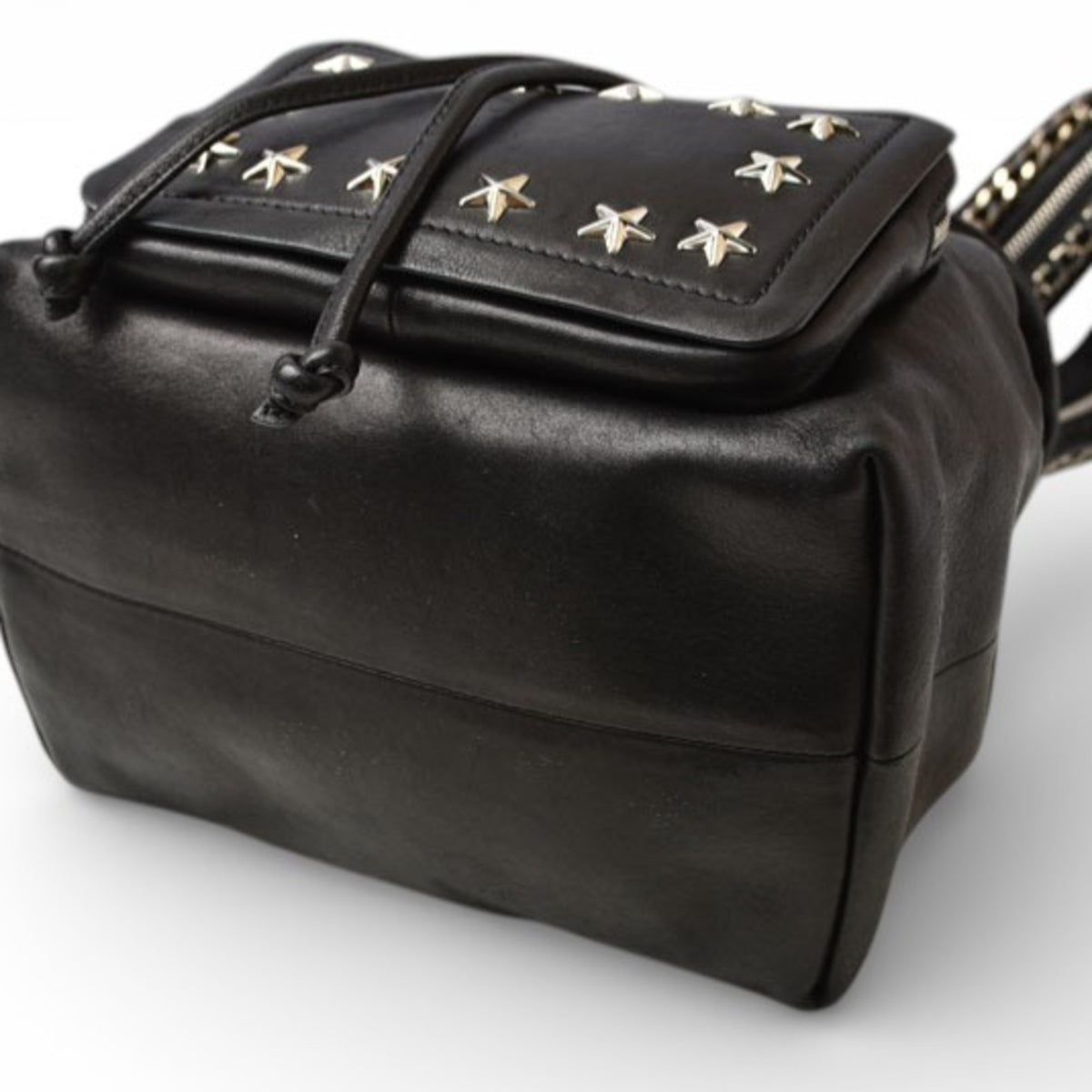 Jimmy Choo Black Leather Backpack (Pre-Owned)