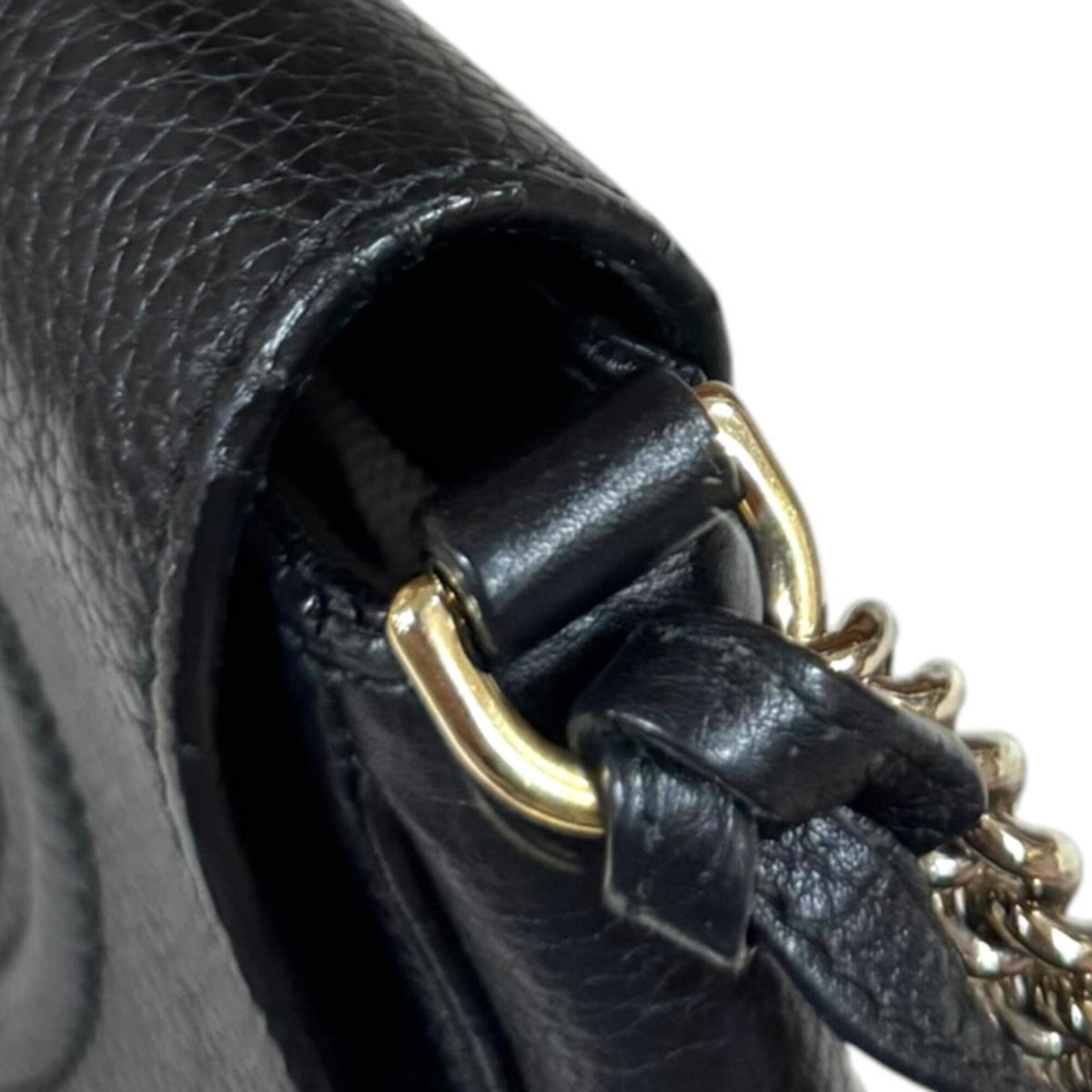 Gucci Black Leather Shoulder Bag (Pre-Owned)