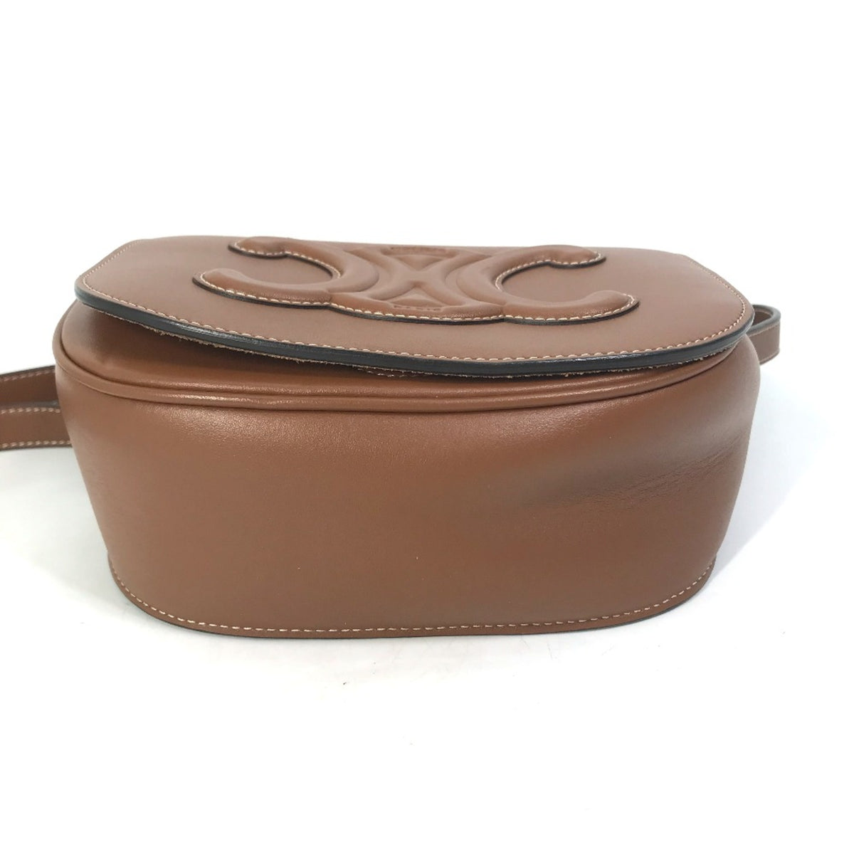 Celine Brown Leather Shoulder Bag (Pre-Owned)