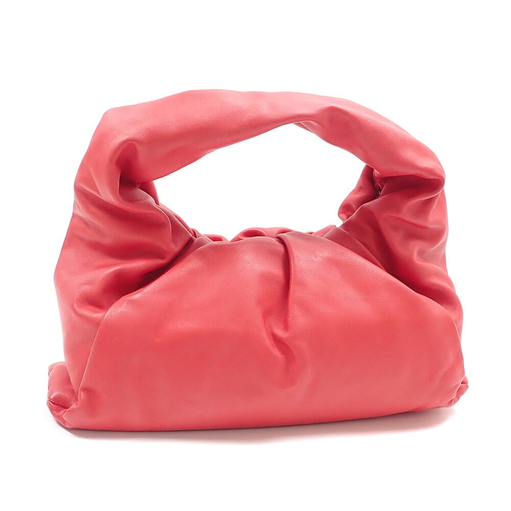 Bottega Veneta Red Color Leather Shoulder Bag (Pre-Owned)