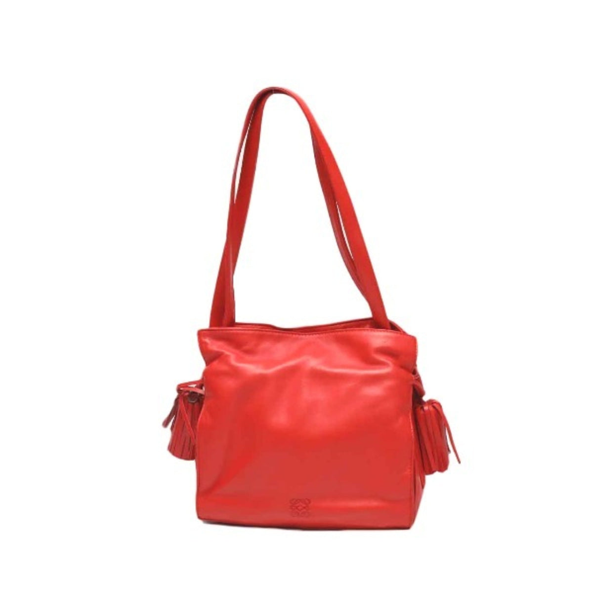 Loewe Red Color Leather Shoulder Bag (Pre-Owned)