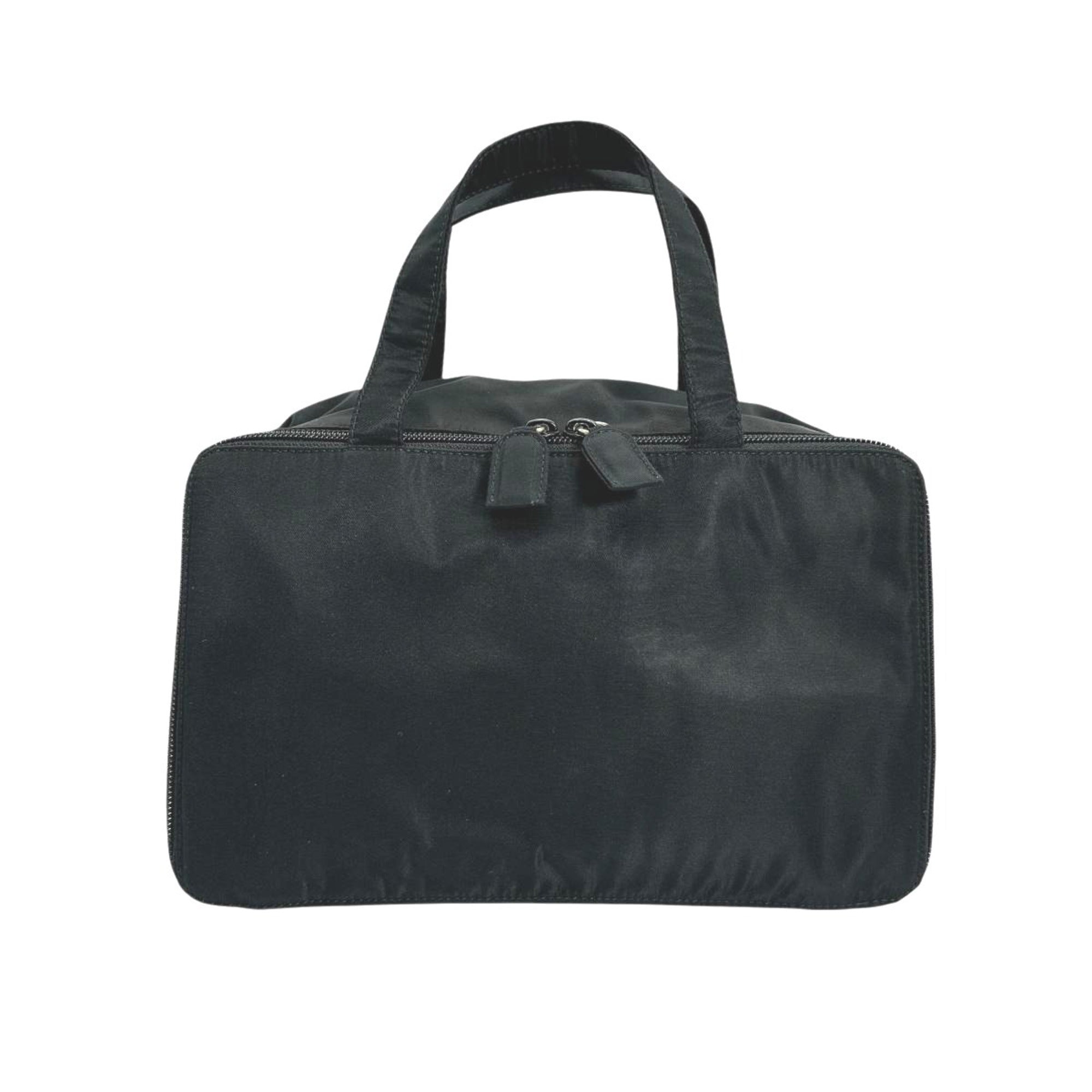 Prada Black Brown Nylon Handbag (Pre-Owned)