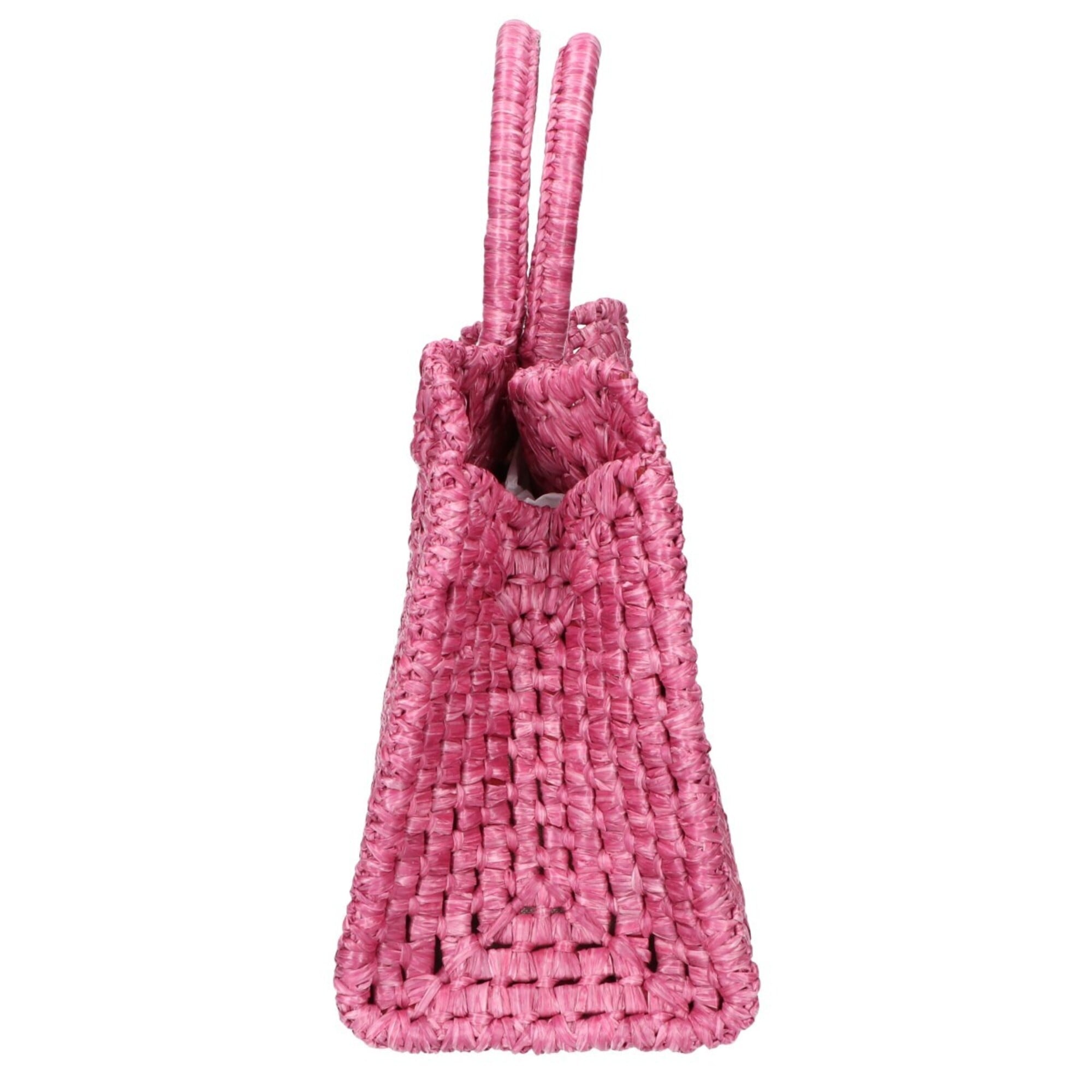 Salvatore Ferragamo Pink Raffia Handbag (Pre-Owned)