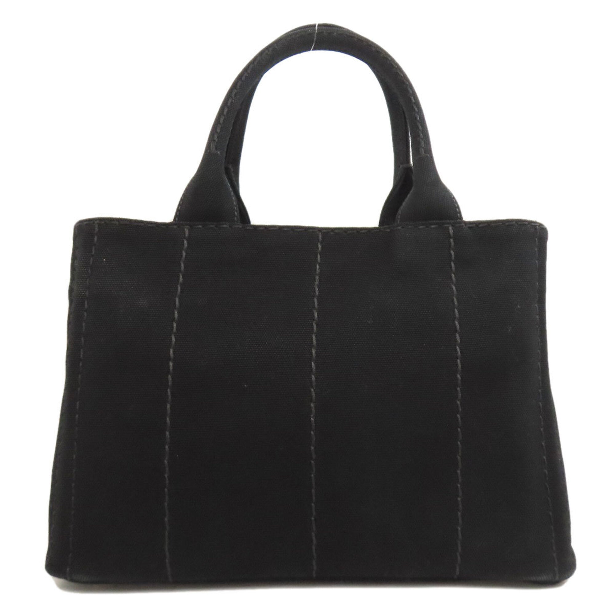 Prada Black Canvas Handbag (Pre-Owned)