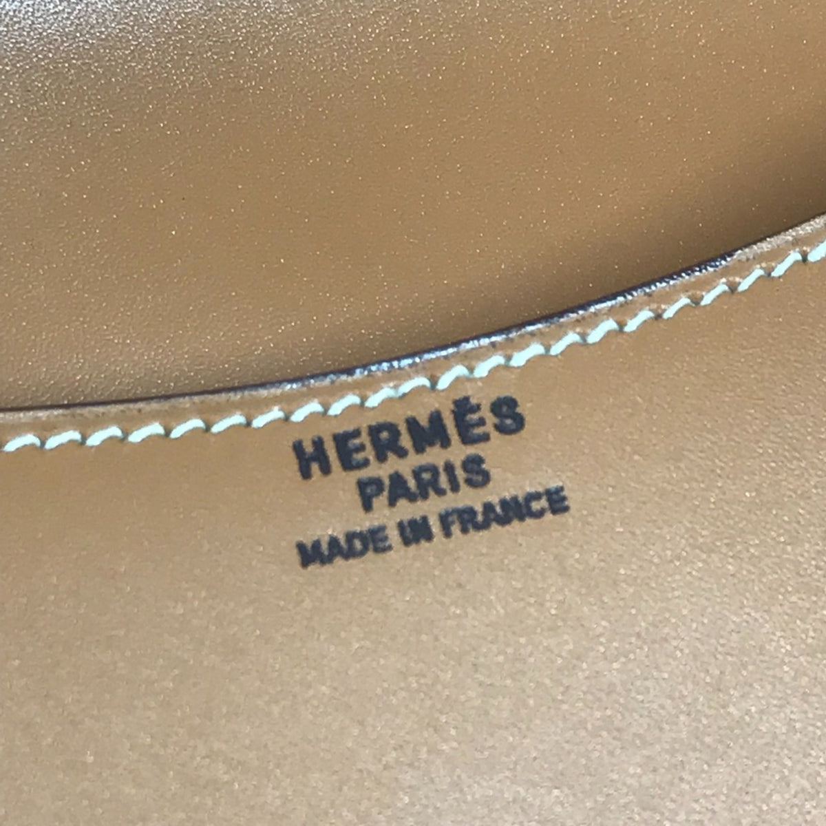 Hermes Brown Natural Chamonix Leather Shoulder Bag (Pre-Owned)