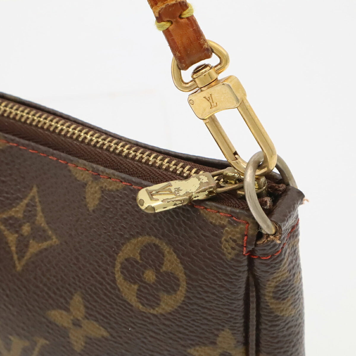 Louis Vuitton Brown Monogram Cherry Monogram Handbag Pochette (Pre-Owned)