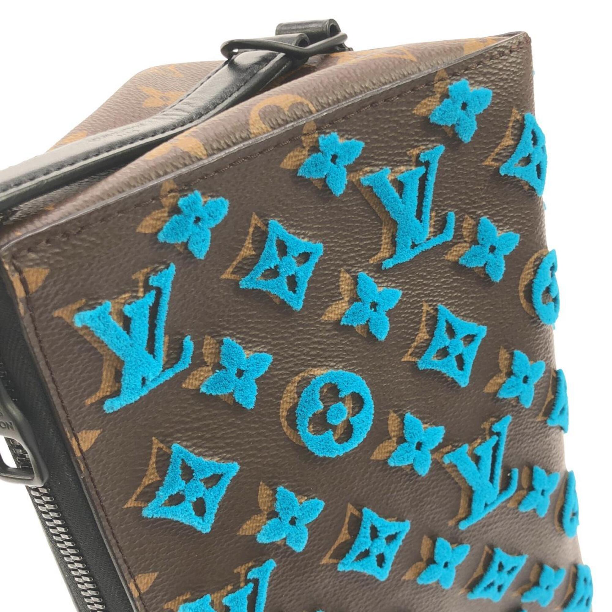 Louis Vuitton Marron Turquoise Coated Canvas Shoulder Bag (Pre-Owned)