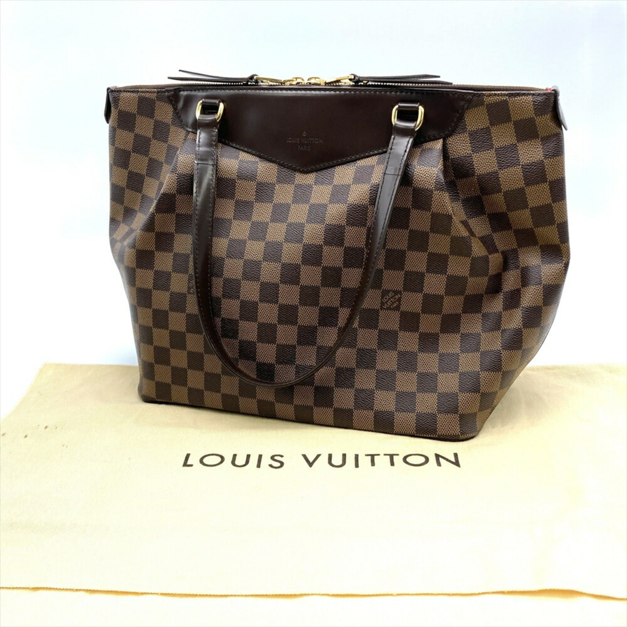 Louis Vuitton Brown Damier Canvas Tote Bag (Pre-Owned)