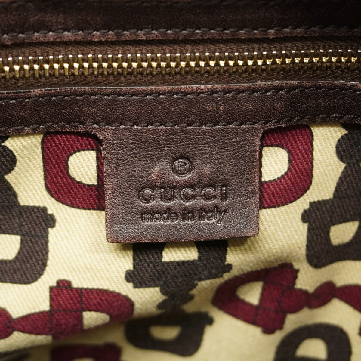 Gucci Brown Leather Handbag (Pre-Owned)