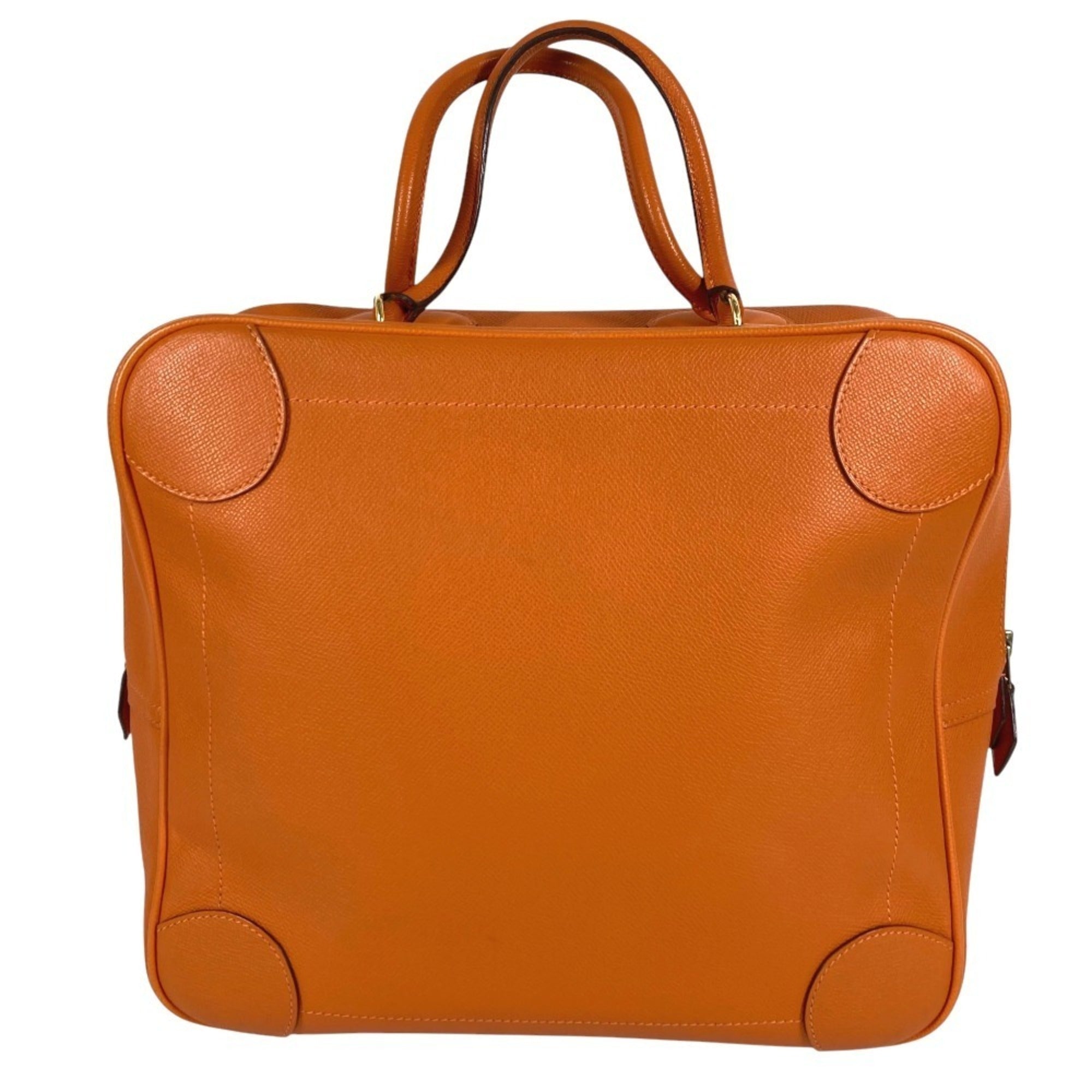 Hermes Orange Epsom Leather Handbag Tote Bag (Pre-Owned)