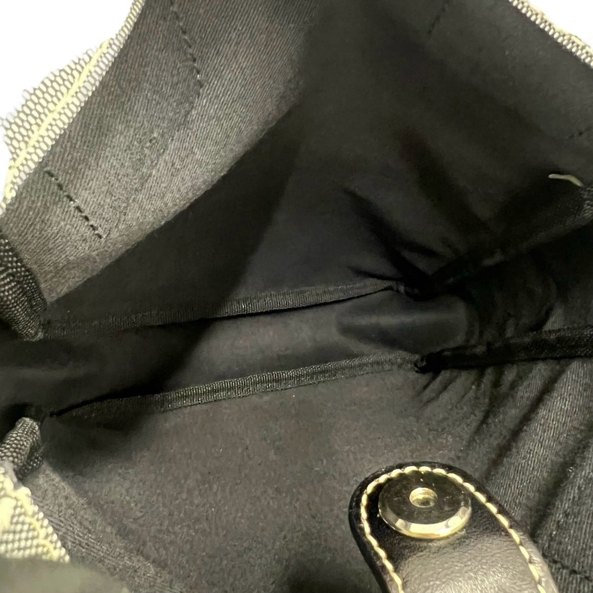 Loewe Black Gray Canvas Leather Handbag Tote Bag (Pre-Owned)