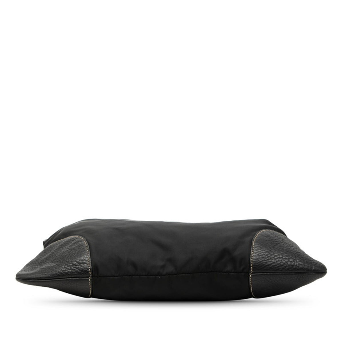 Prada Black Nylon Leather Shoulder Bag (Pre-Owned)