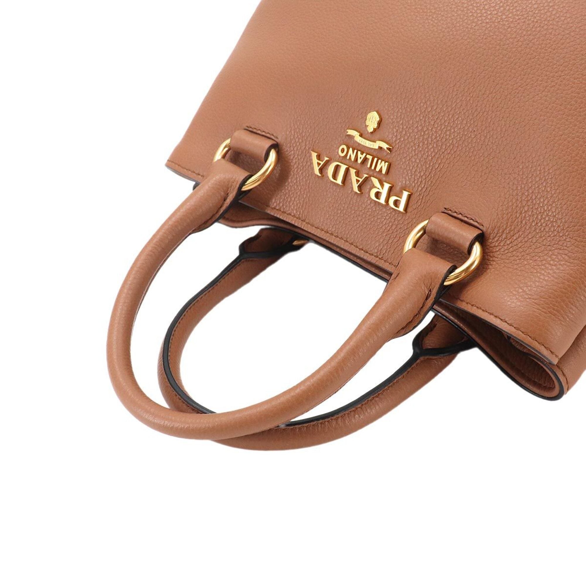 Prada Brown Leather Handbag (Pre-Owned)