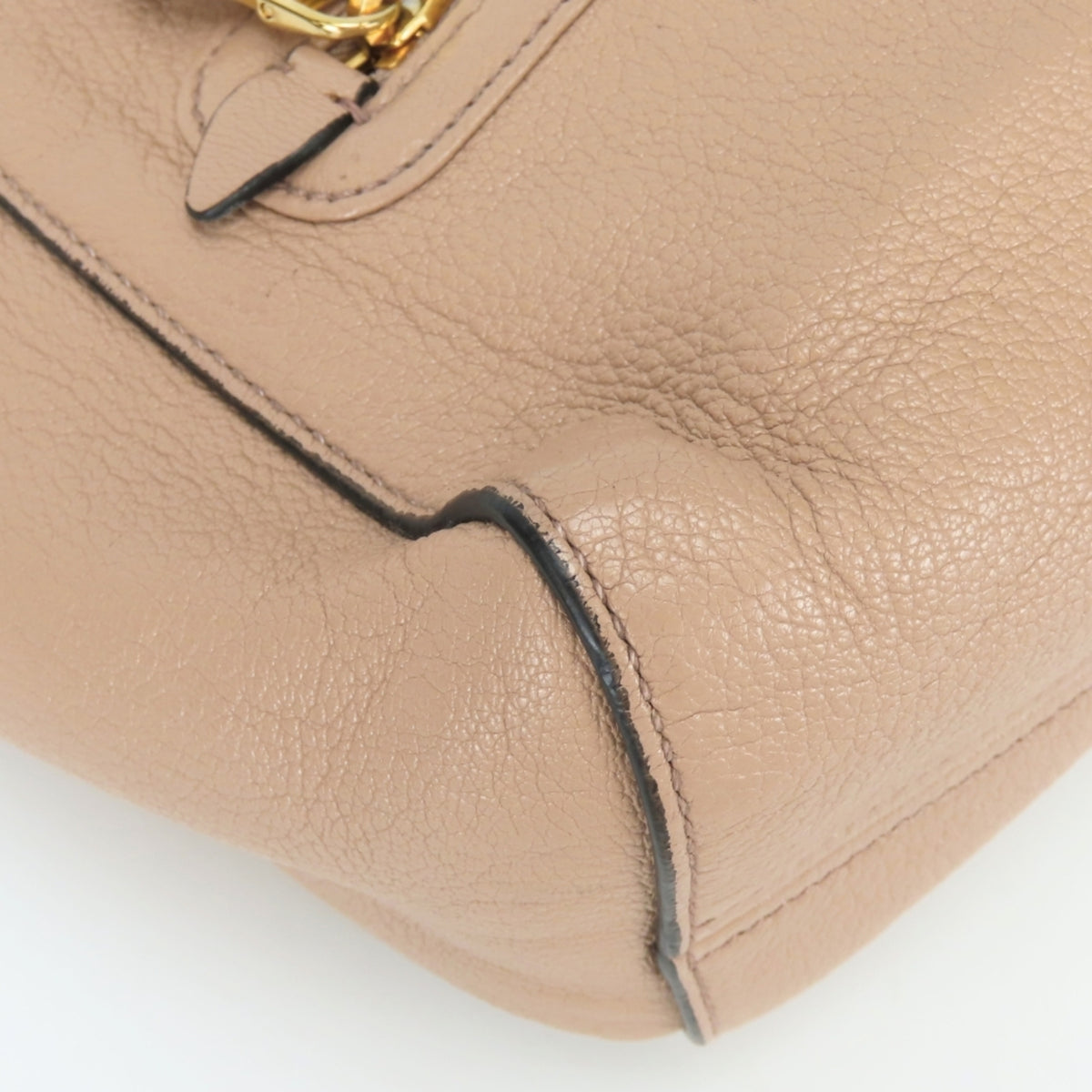 Miu Miu Pink Beige Leather Handbag (Pre-Owned)