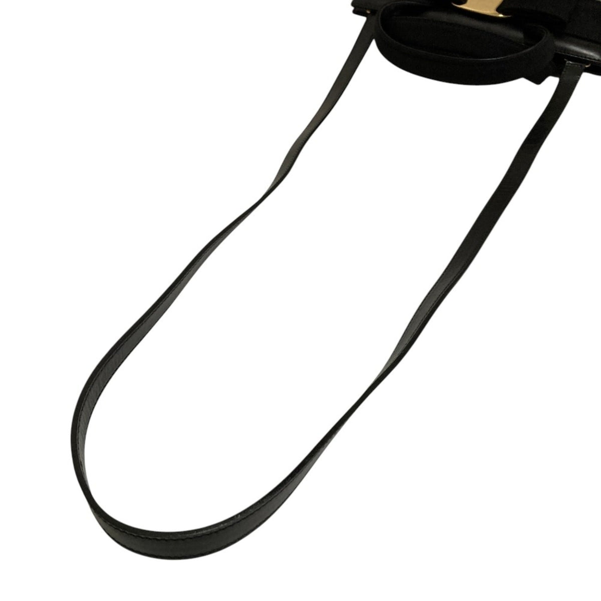 Salvatore Ferragamo Black Leather Handbag (Pre-Owned)