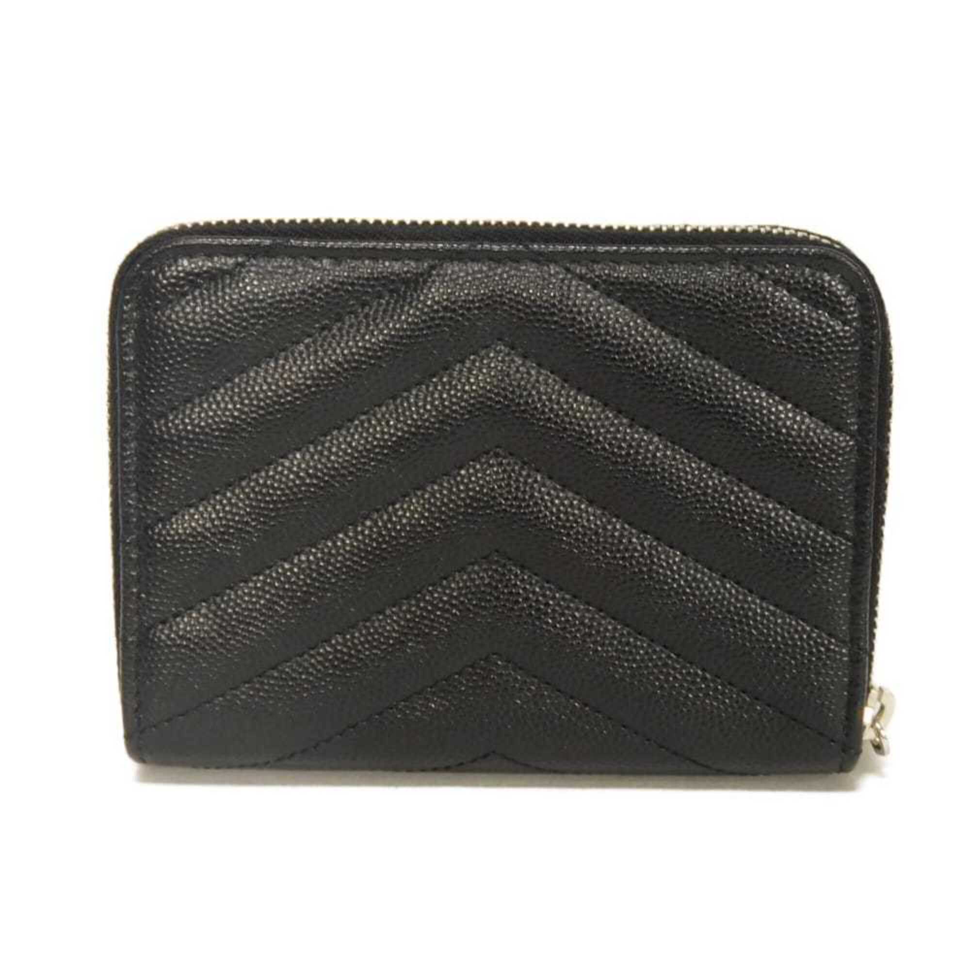 Yves Saint Laurent Black Leather Wallet (Bi-Fold) (Pre-Owned)
