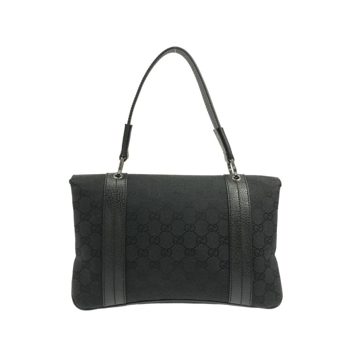 Gucci Black Gg Canvas Handbag (Pre-Owned)