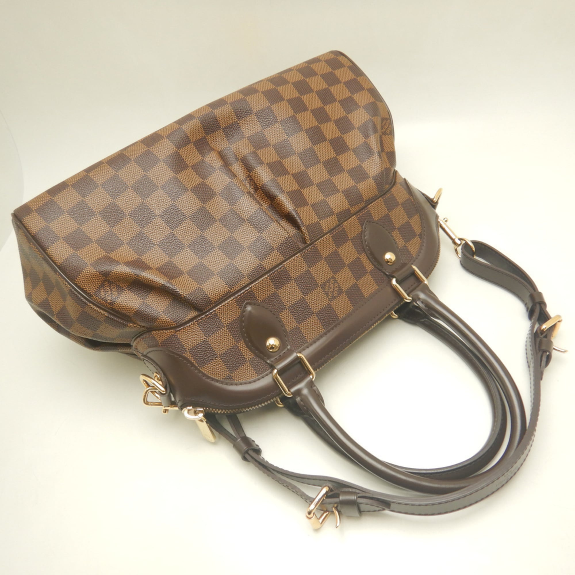 Louis Vuitton Brown Ebene Damier Canvas Handbag (Pre-Owned)