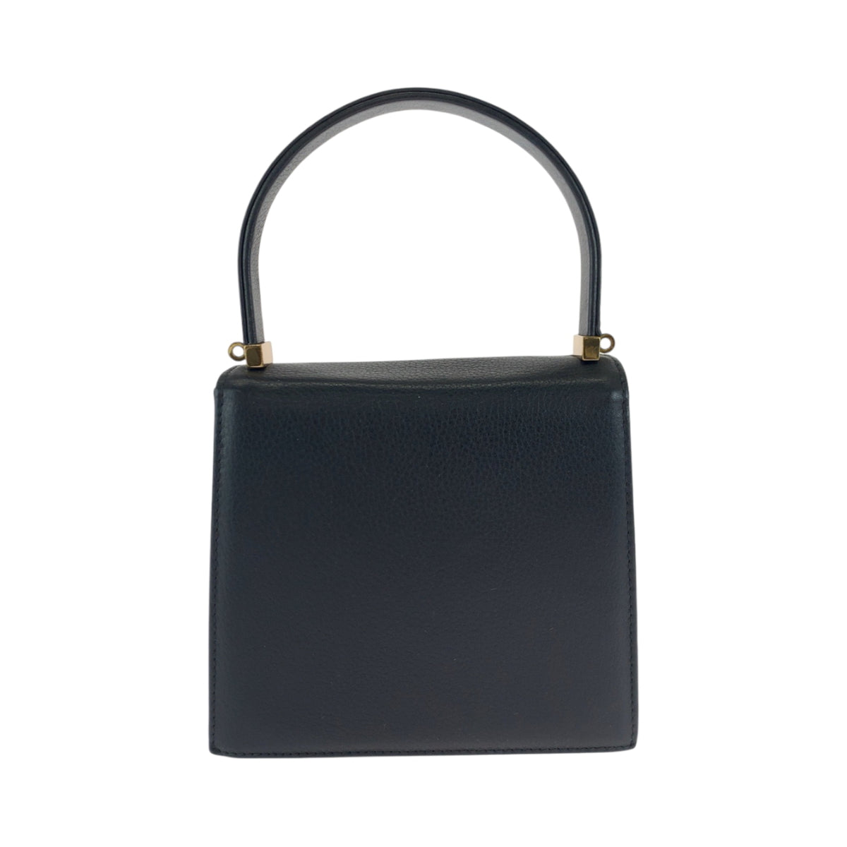 Mcm Black Leather Handbag Shoulder Bag (Pre-Owned)