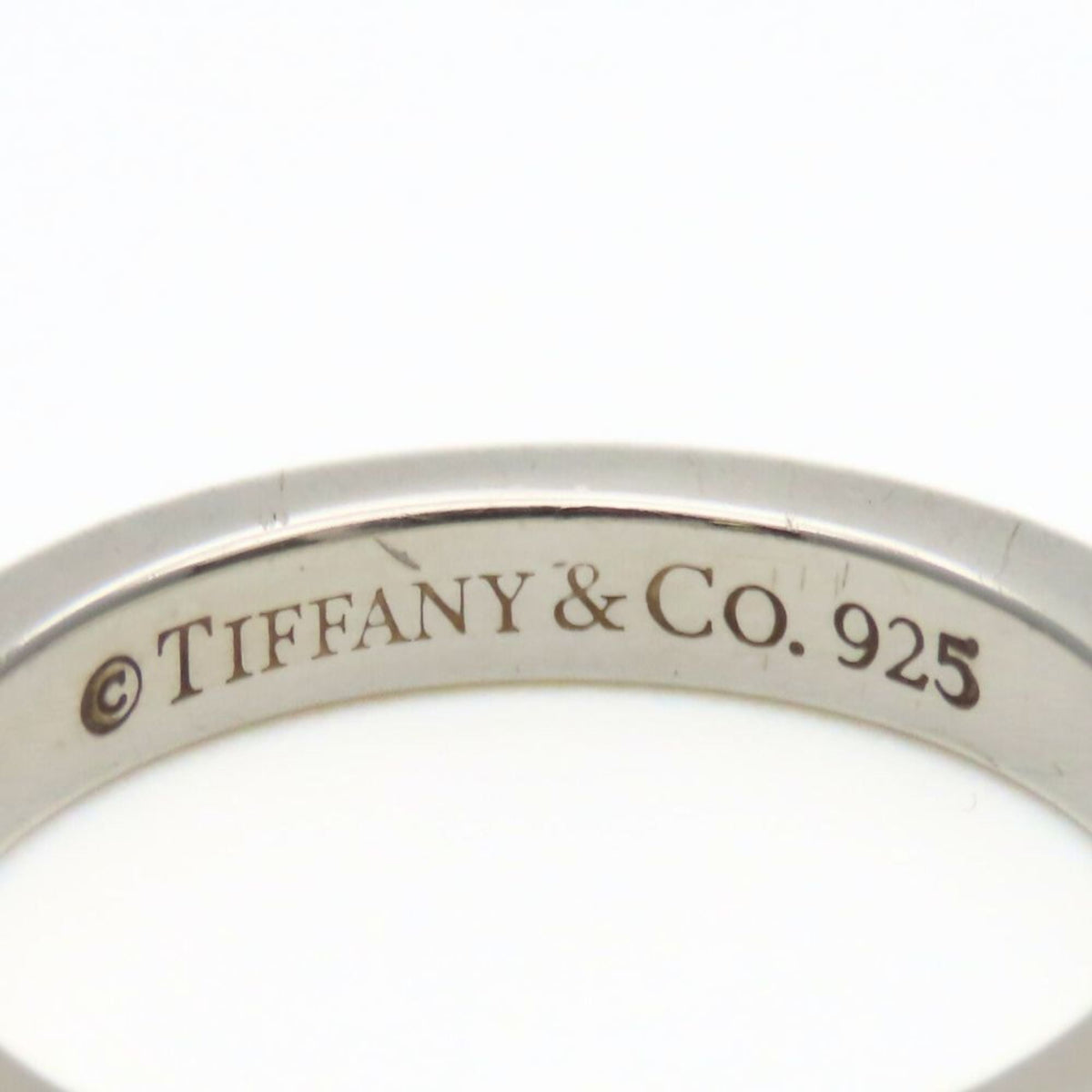 Tiffany Silver Silver 925 Band Ring (Pre-Owned)