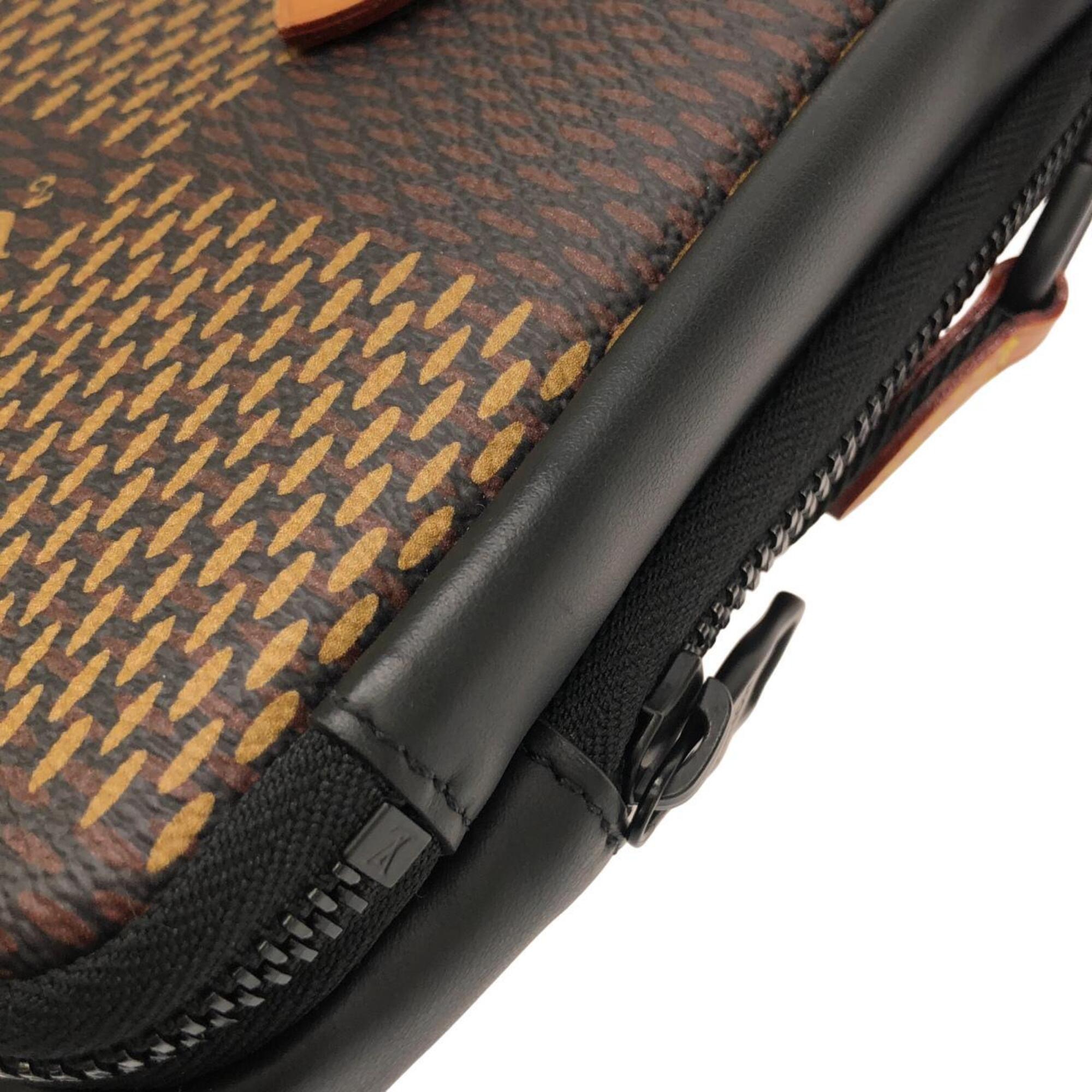 Louis Vuitton Ebene Coated Canvas Handbag Pouch Shoulder Bag (Pre-Owned)