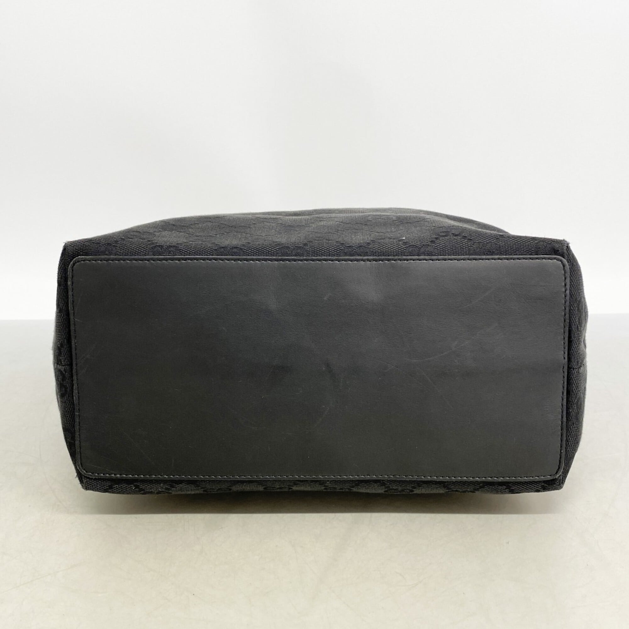Gucci Black Canvas Tote Bag (Pre-Owned)