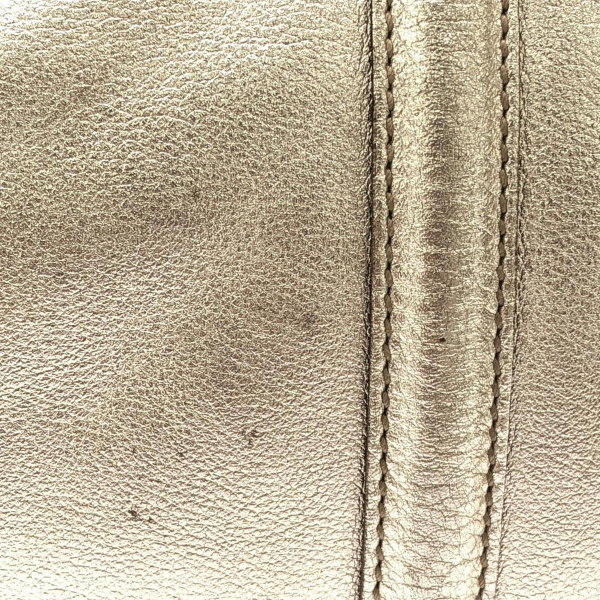 Gucci Metallic Gold Leather Boston Bag (Pre-Owned)