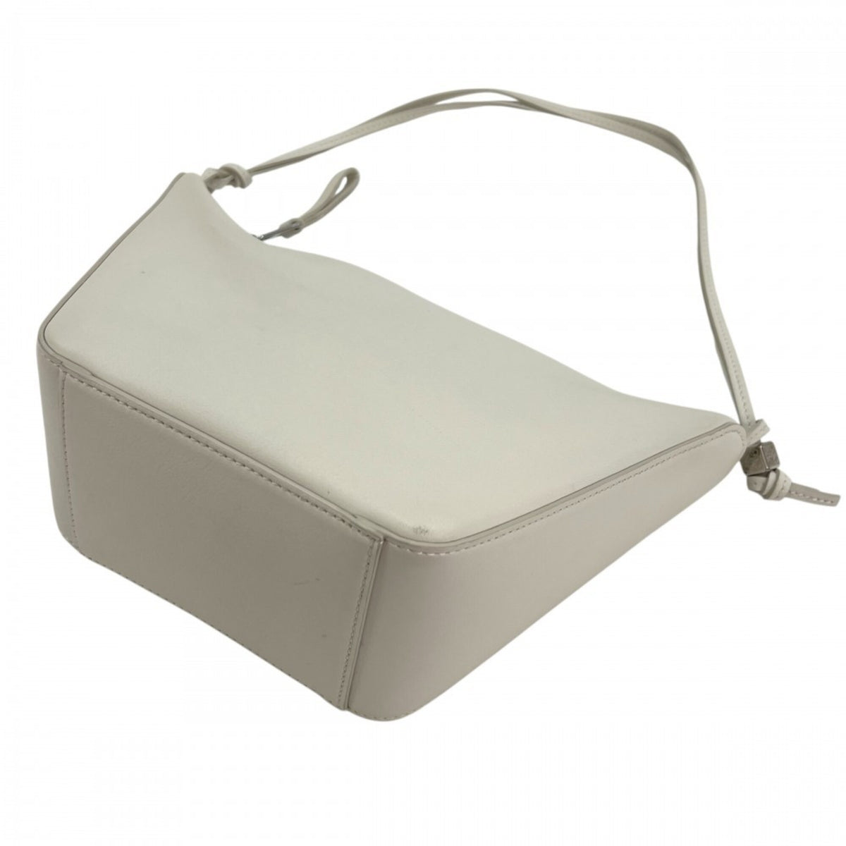 Loewe White Leather Handbag Shoulder Bag (Pre-Owned)