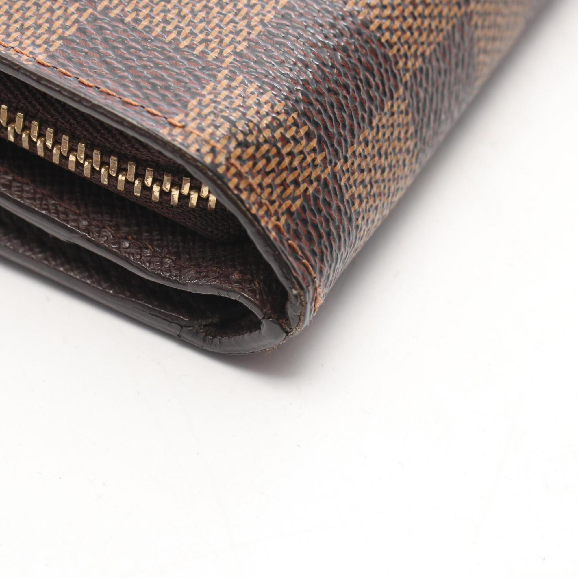 Louis Vuitton Brown Leather Pvc Wallet (Bi-Fold) (Pre-Owned)