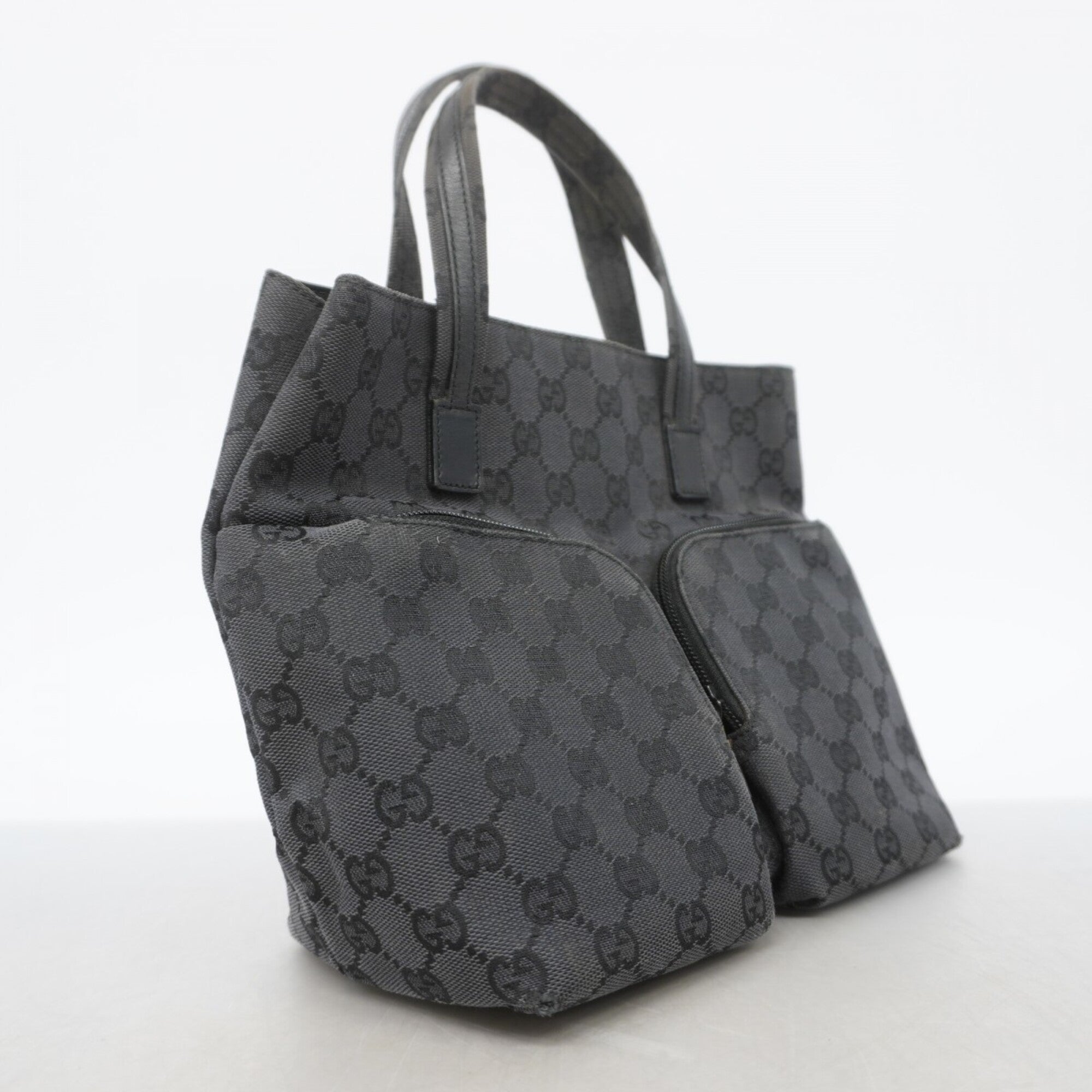 Gucci Black Canvas Handbag (Pre-Owned)