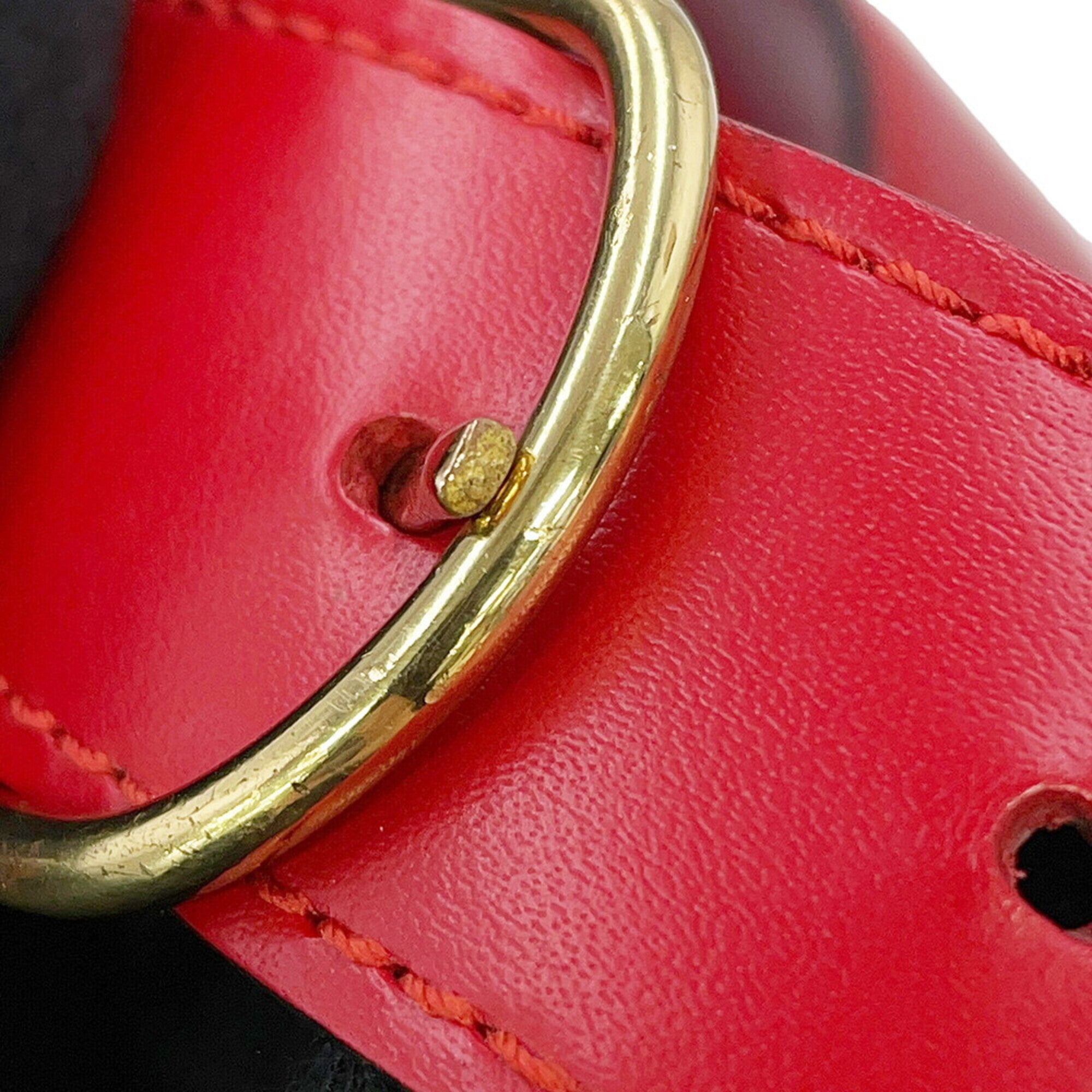 Louis Vuitton Epi Castilian Red Monogram Handbag Shoulder Bag (Pre-Owned)