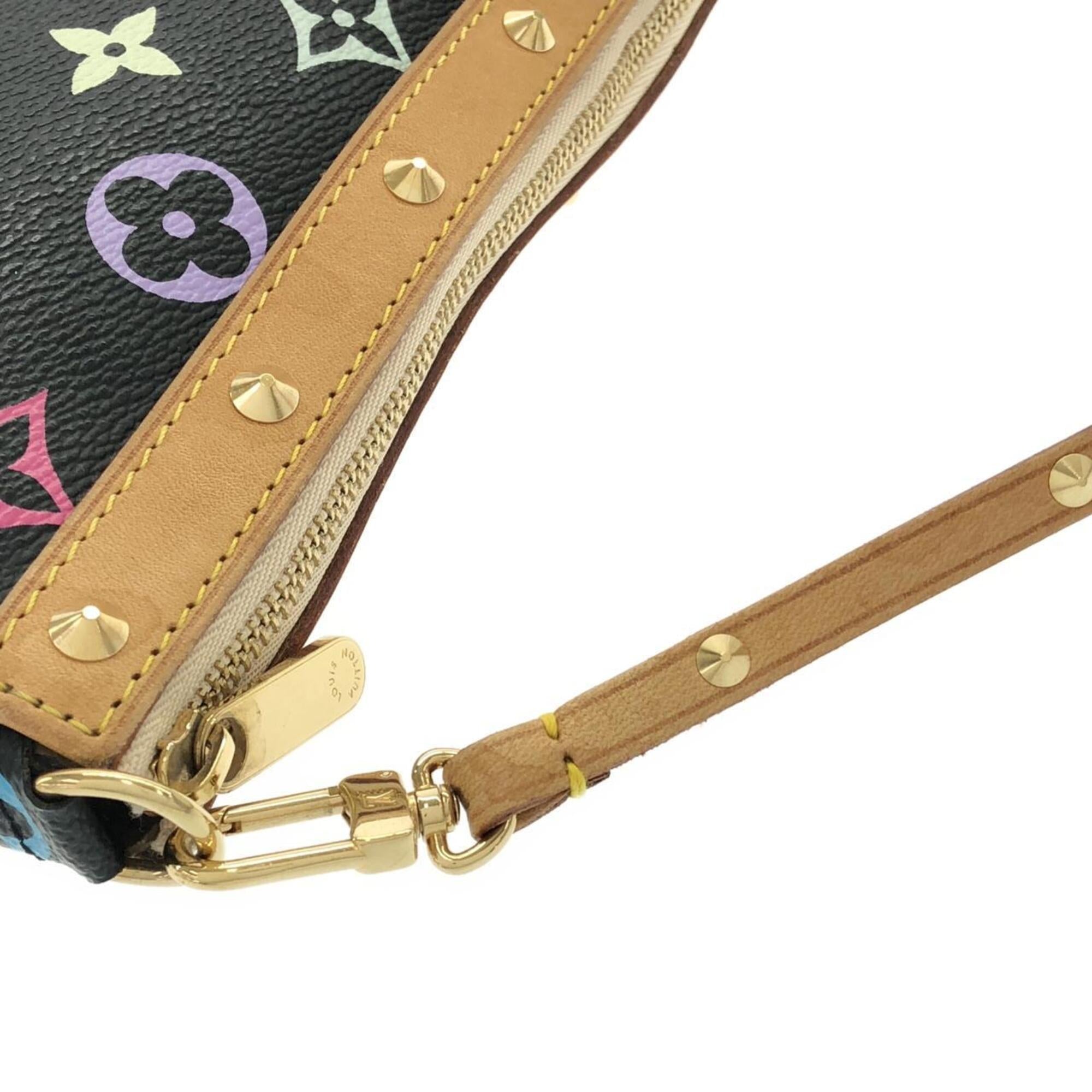 Louis Vuitton Black Multi-Color Monogram Multicolore Pochette Pouch (Pre-Owned)