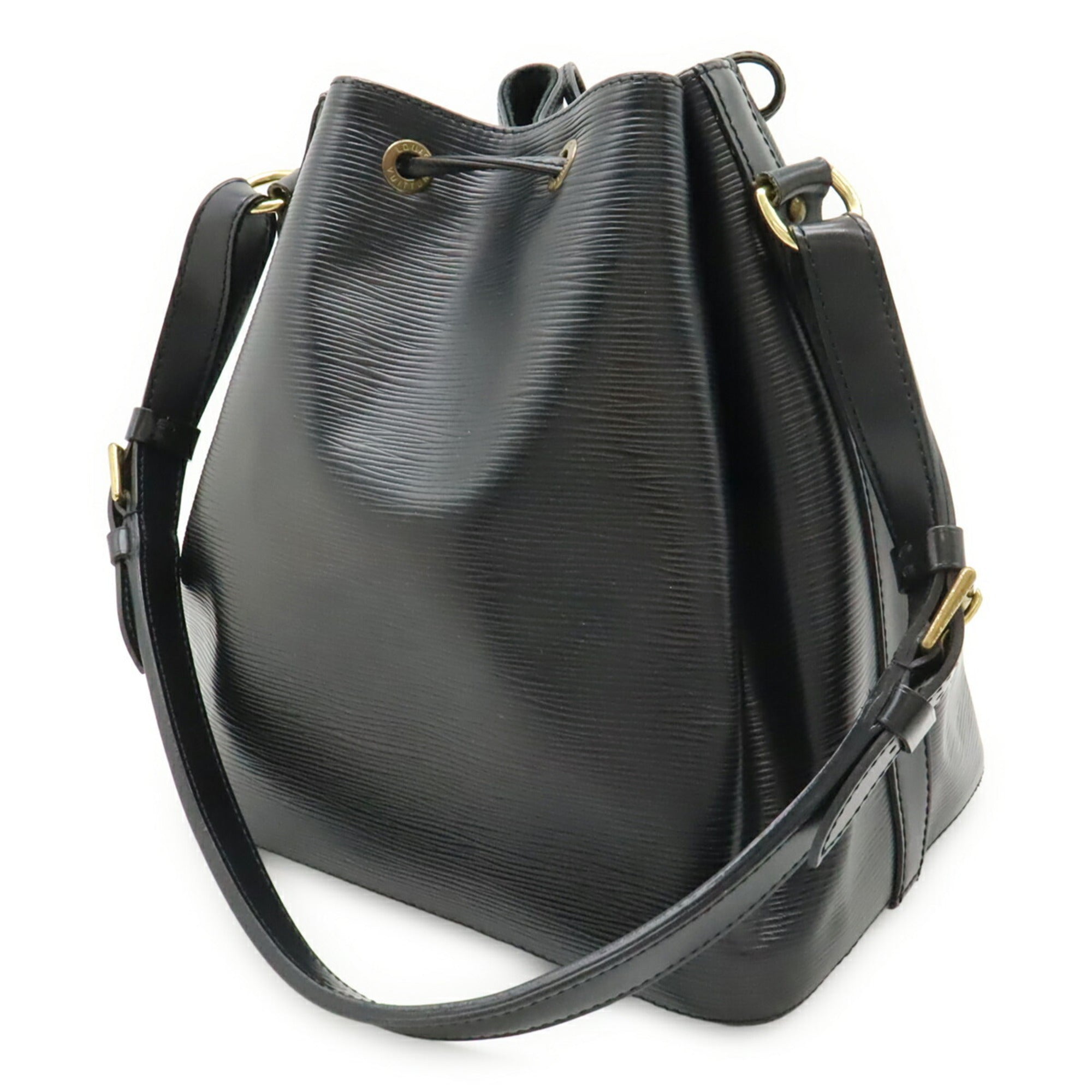 Louis Vuitton Black Noir Epi Leather Shoulder Bag (Pre-Owned)