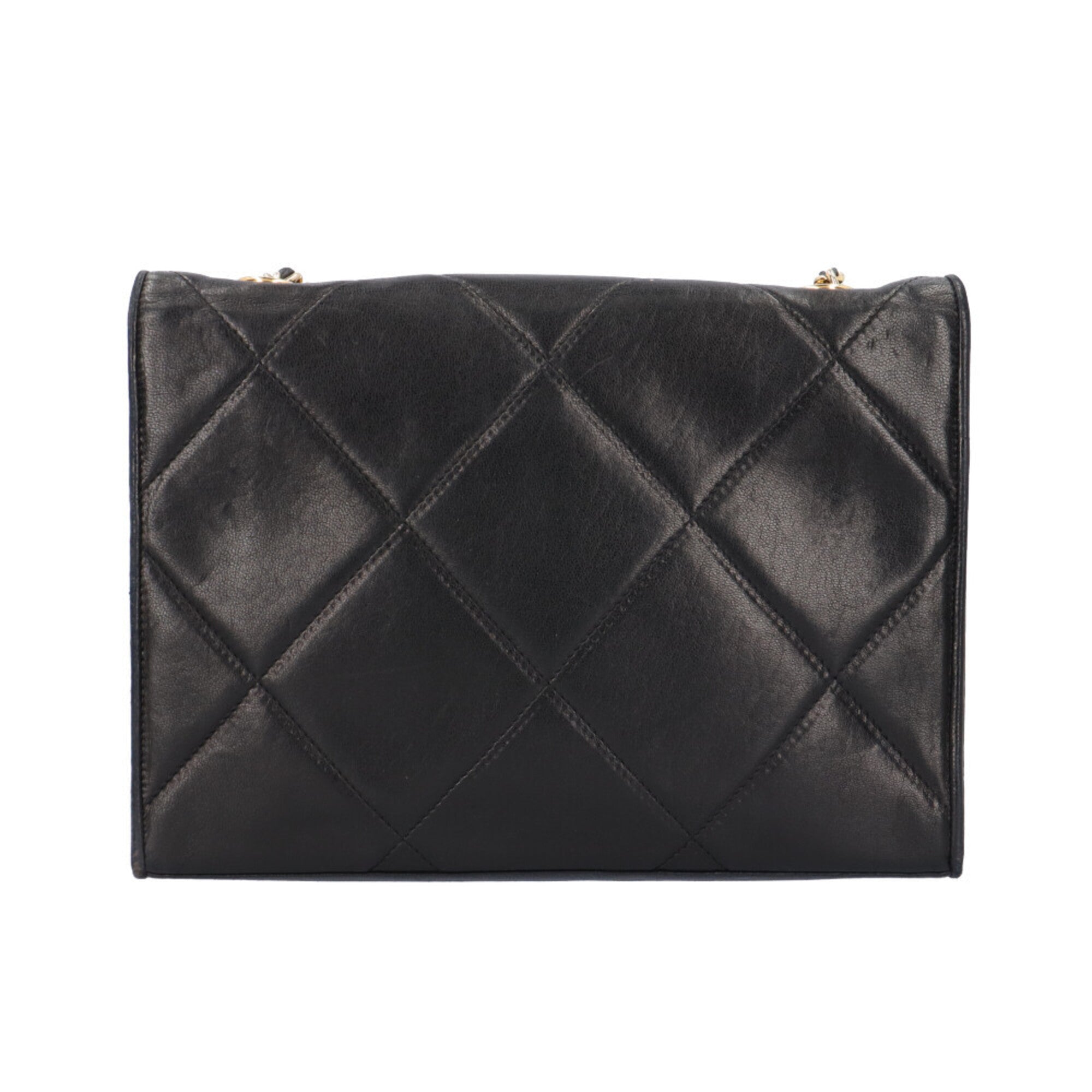 Chanel Black Leather Shoulder Bag (Pre-Owned)
