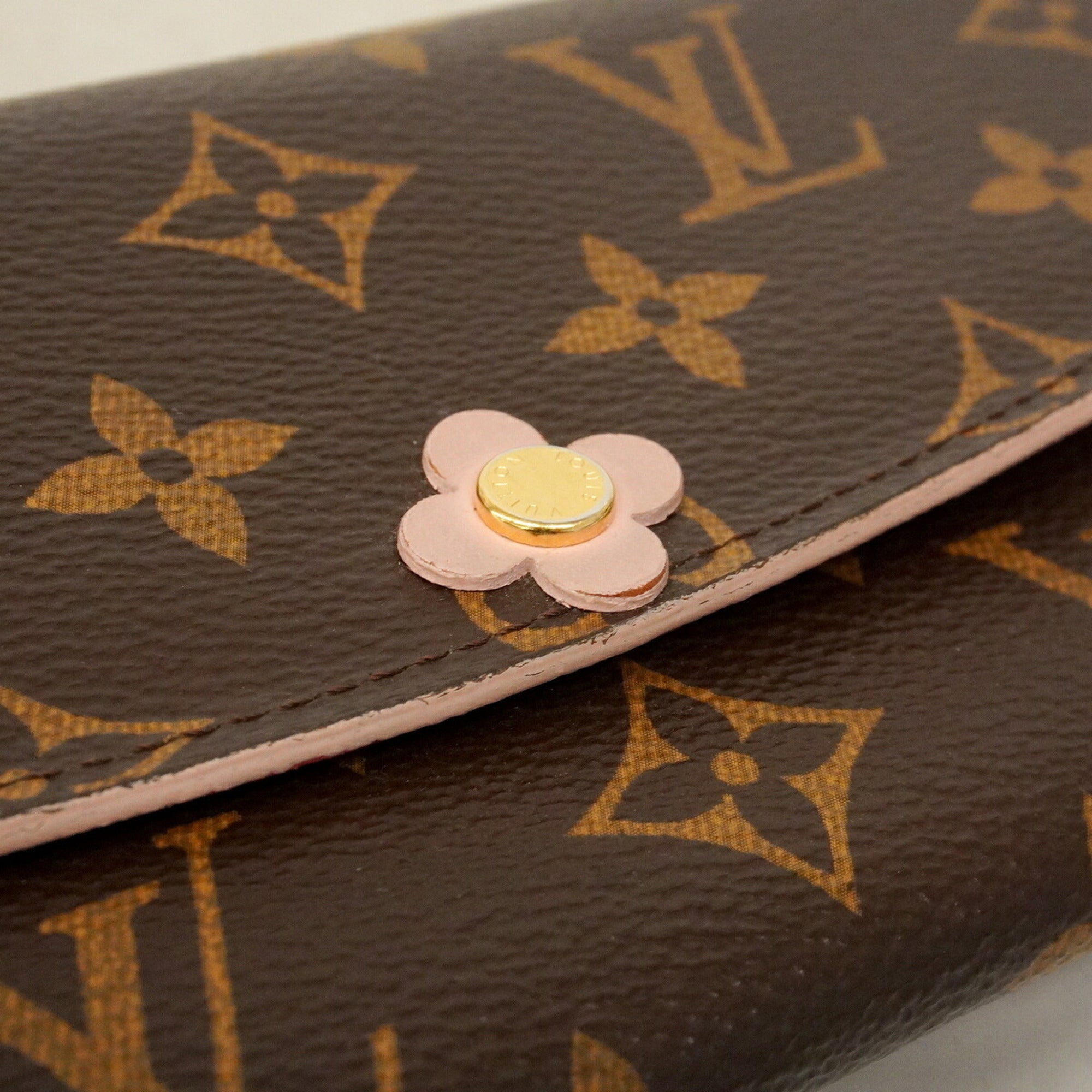 Louis Vuitton Brown Rose Ballerine Long Wallet (Bi-Fold) (Pre-Owned)