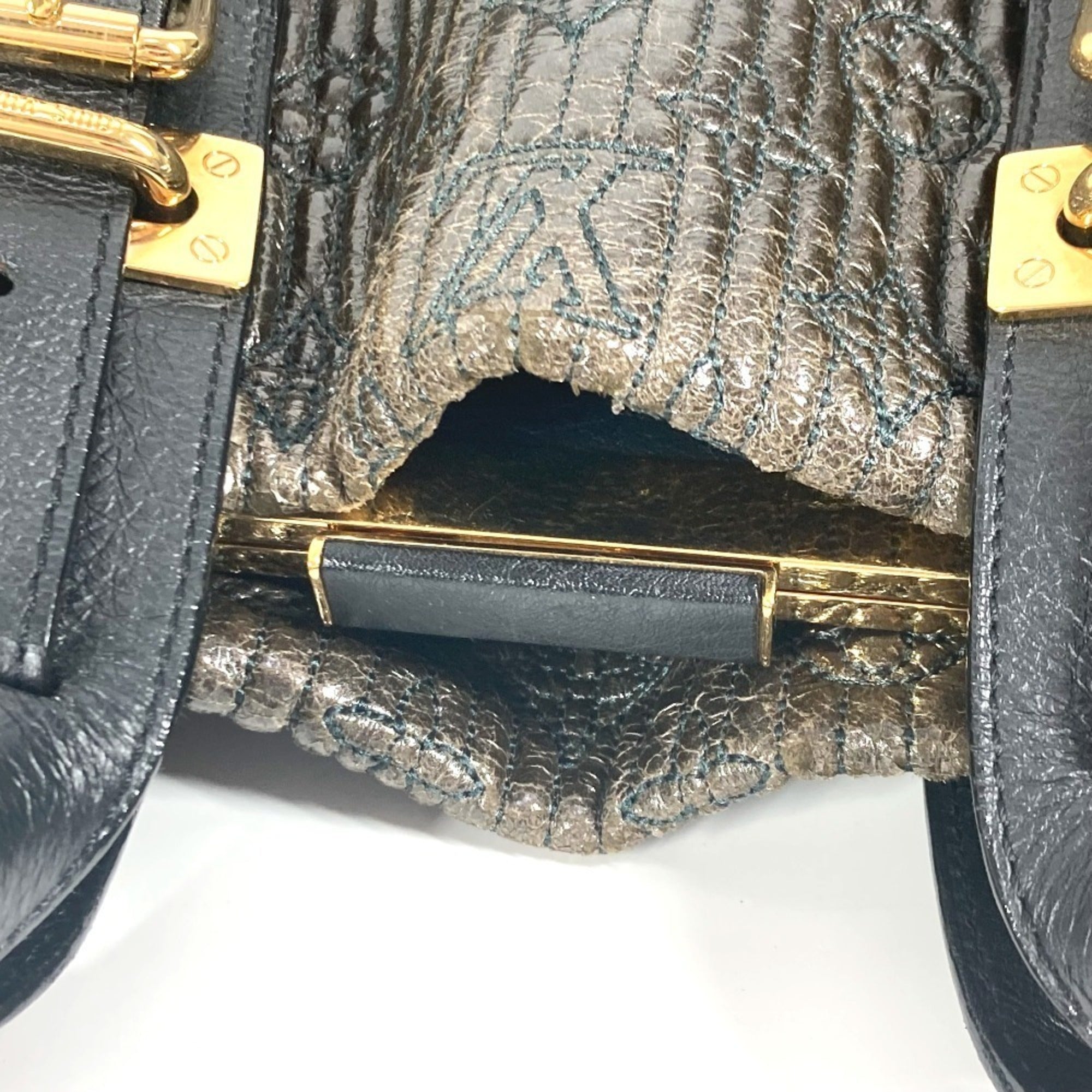 Louis Vuitton Black Noir Handbag Shoulder Bag Tote Bag (Pre-Owned)