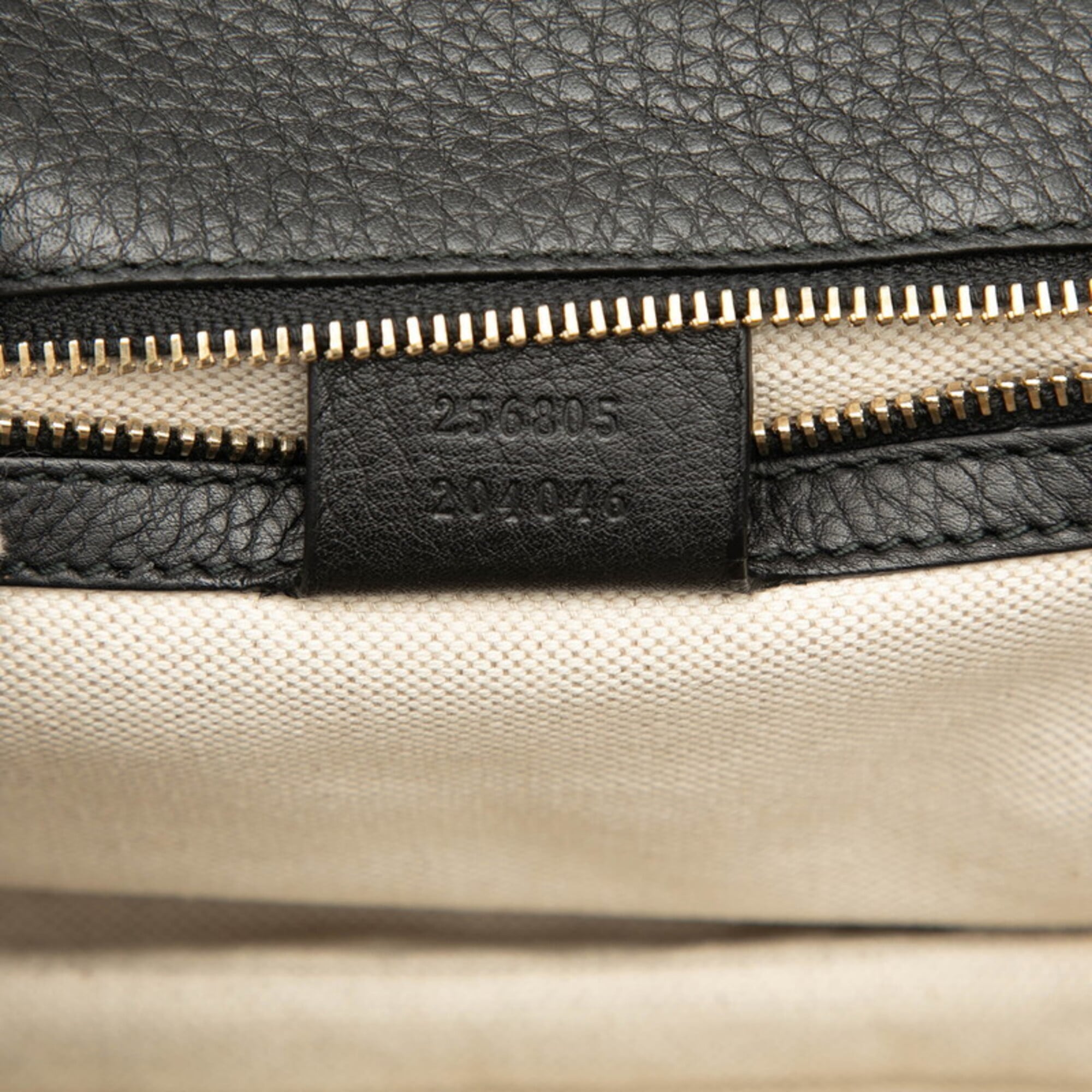 Gucci Black Leather Handbag Shoulder Bag (Pre-Owned)