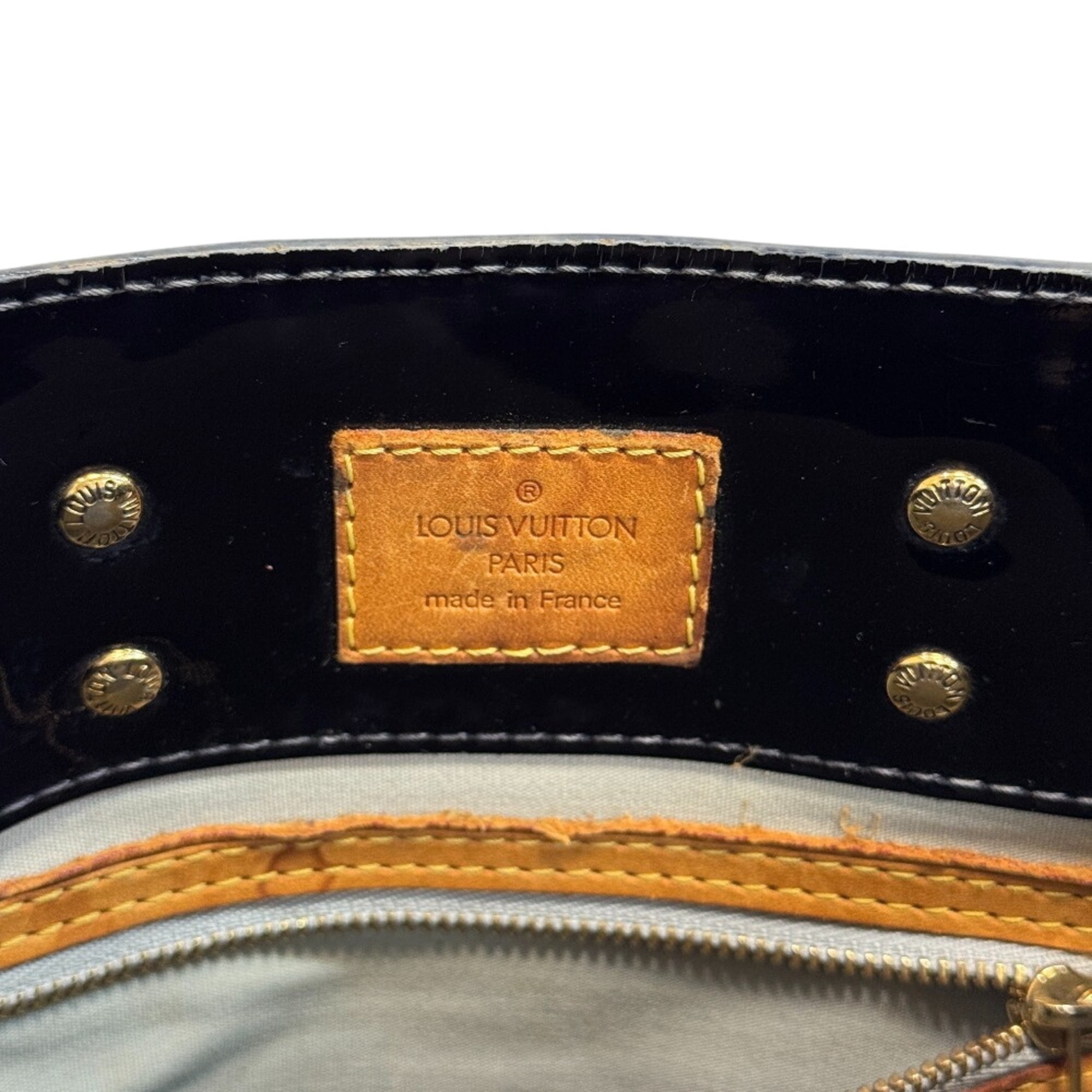 Louis Vuitton Amarante Black Galle Monogram Vernis Handbag (Pre-Owned)
