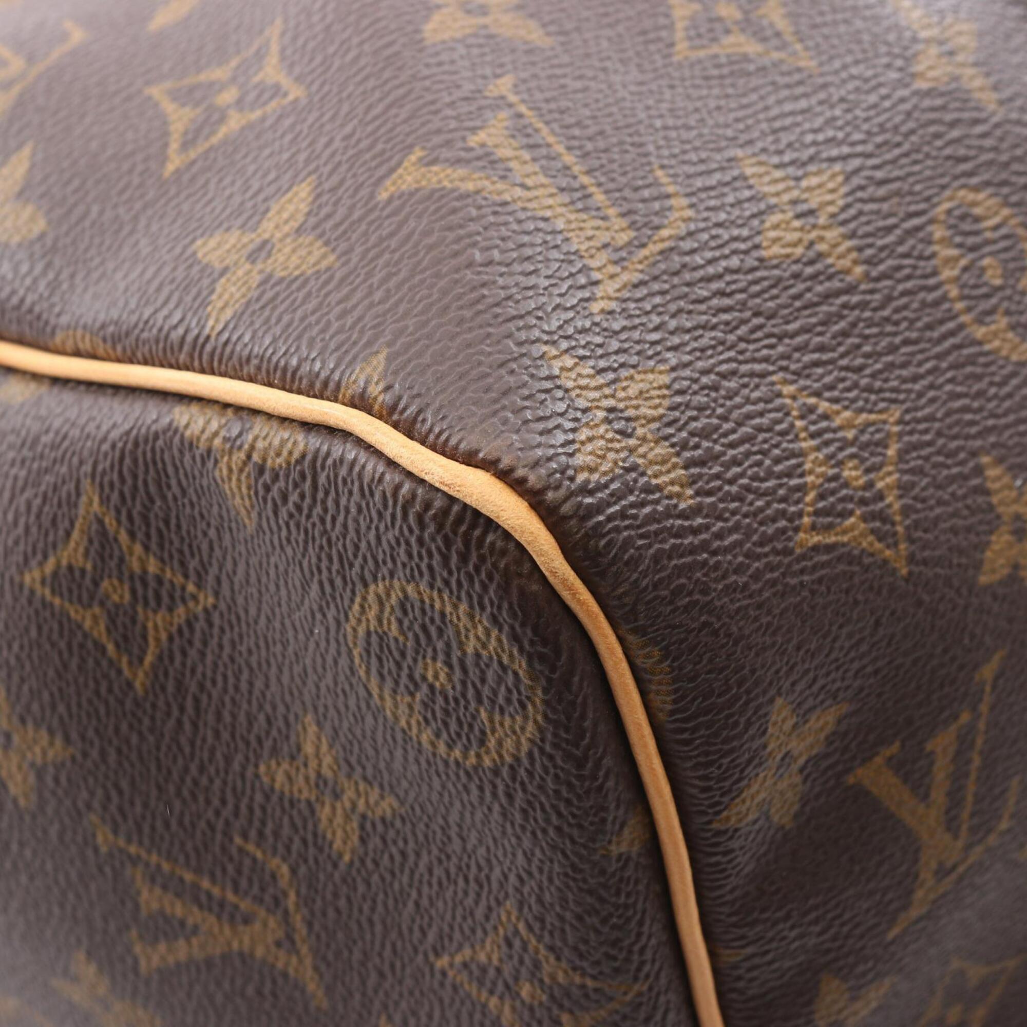 Louis Vuitton Brown Monogram Pvc Coated Canvas Leather Boston Bag Handbag (Pre-Owned)