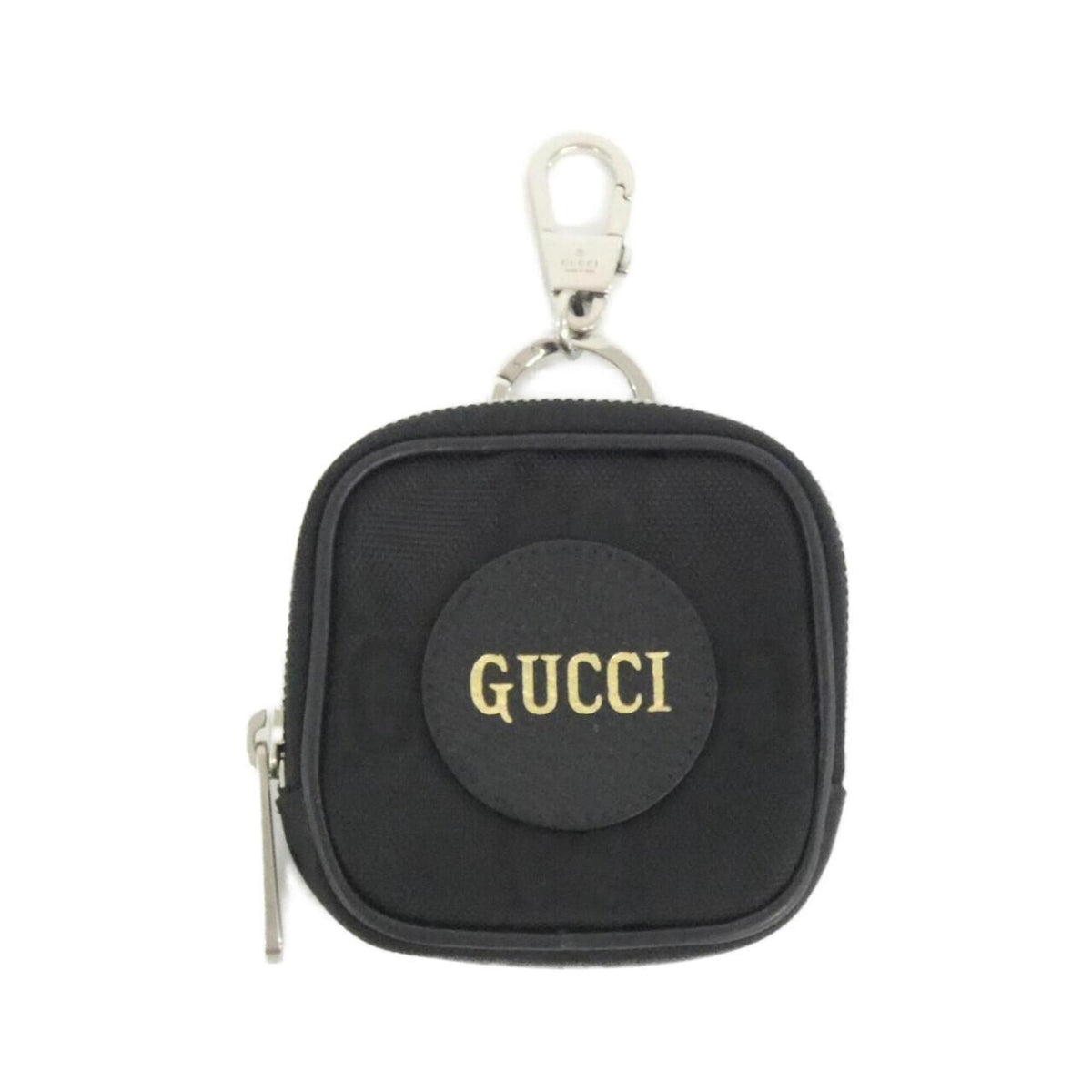 Gucci Black Nylon Leather Handbag Pouch (Pre-Owned)