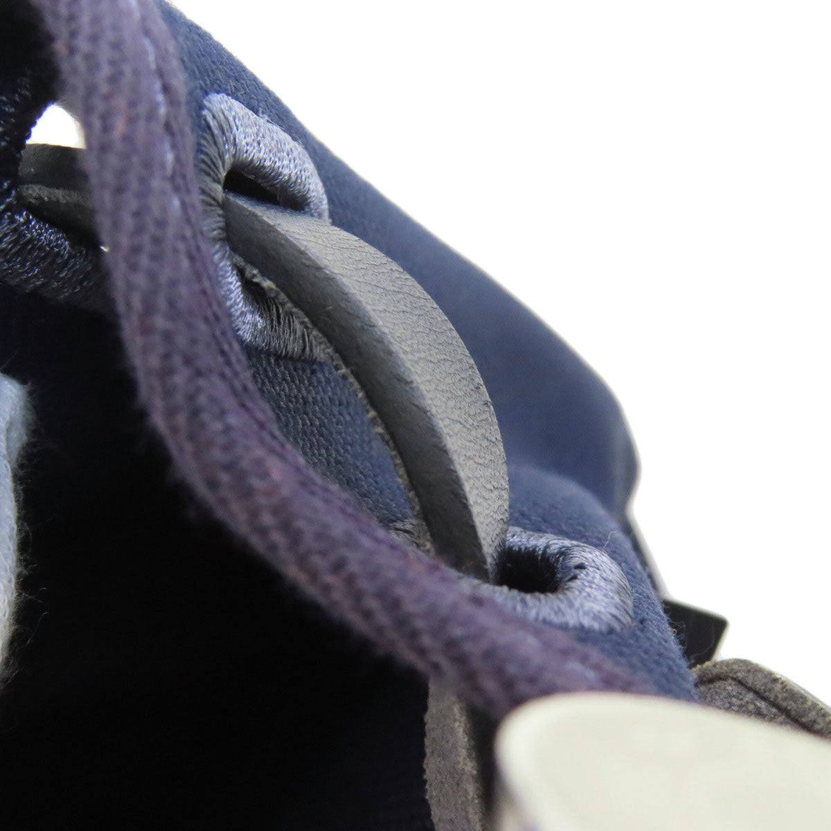 Hermes Navy Toile Officier Handbag (Pre-Owned)