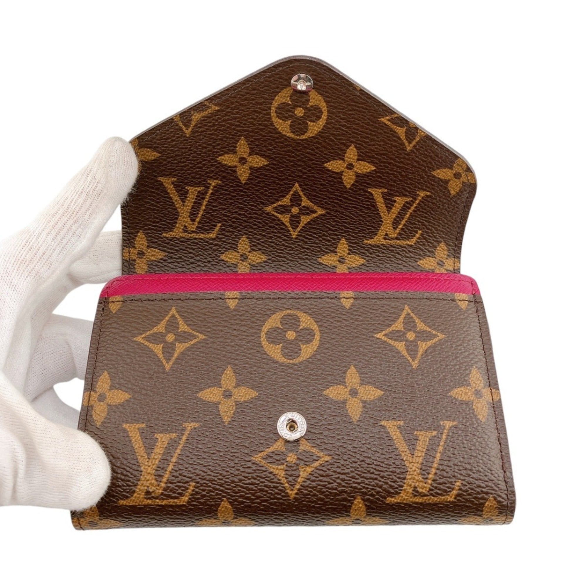 Louis Vuitton Monogram Fuchsia Monogram Epi Leather Wallet (Tri-Fold) (Pre-Owned)