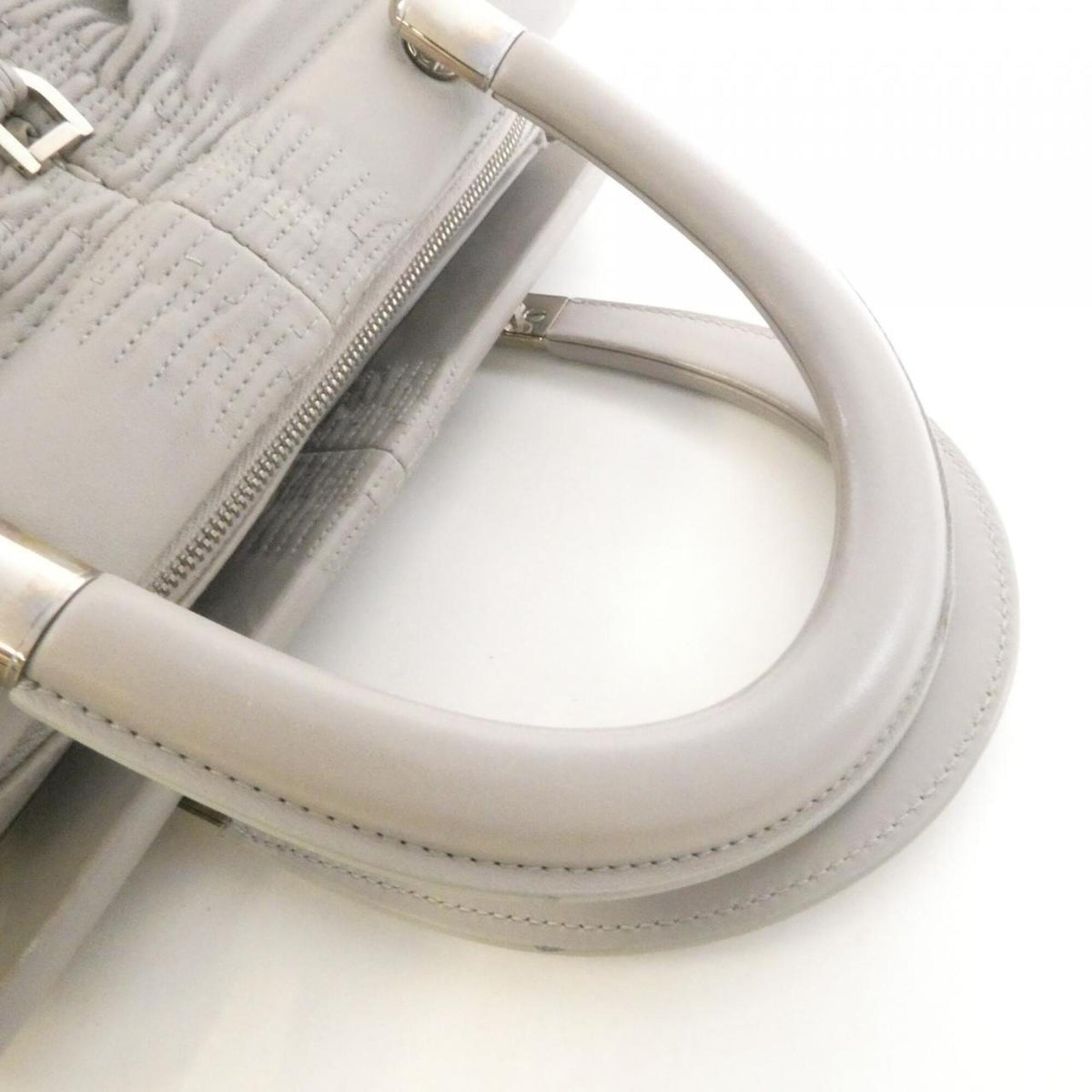 Christian Dior Gray Leather Handbag (Pre-Owned)