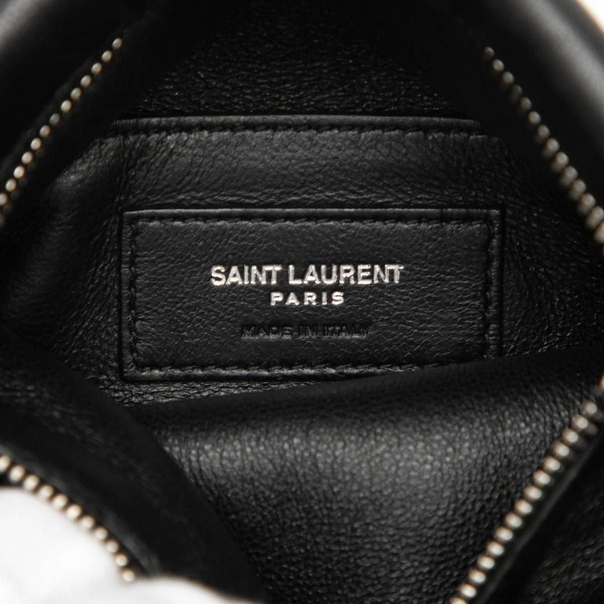 Saint Laurent Black Leather Pochette Shoulder Bag (Pre-Owned)