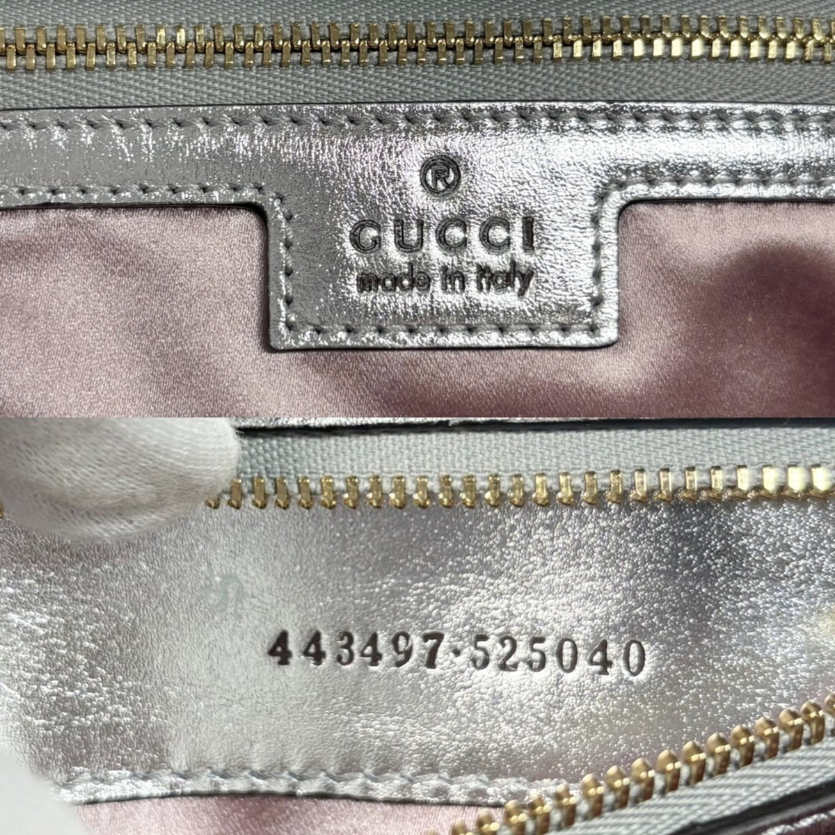Gucci Aurora Pink Leather Shoulder Bag (Pre-Owned)