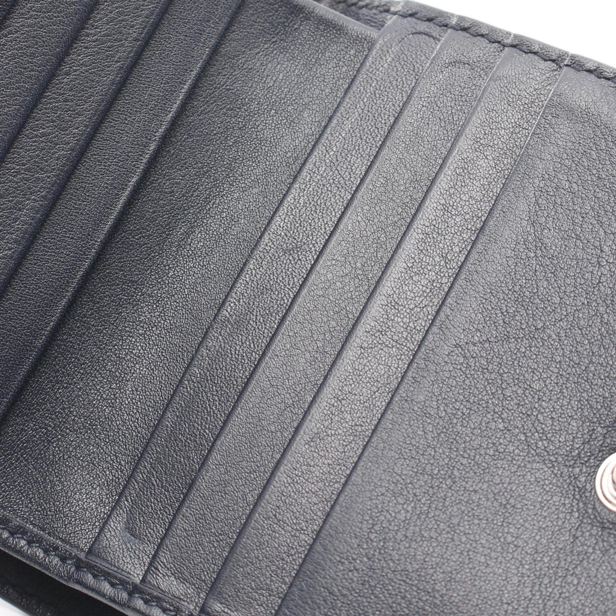 Gucci Navy Leather Wallet (Bi-Fold) (Pre-Owned)
