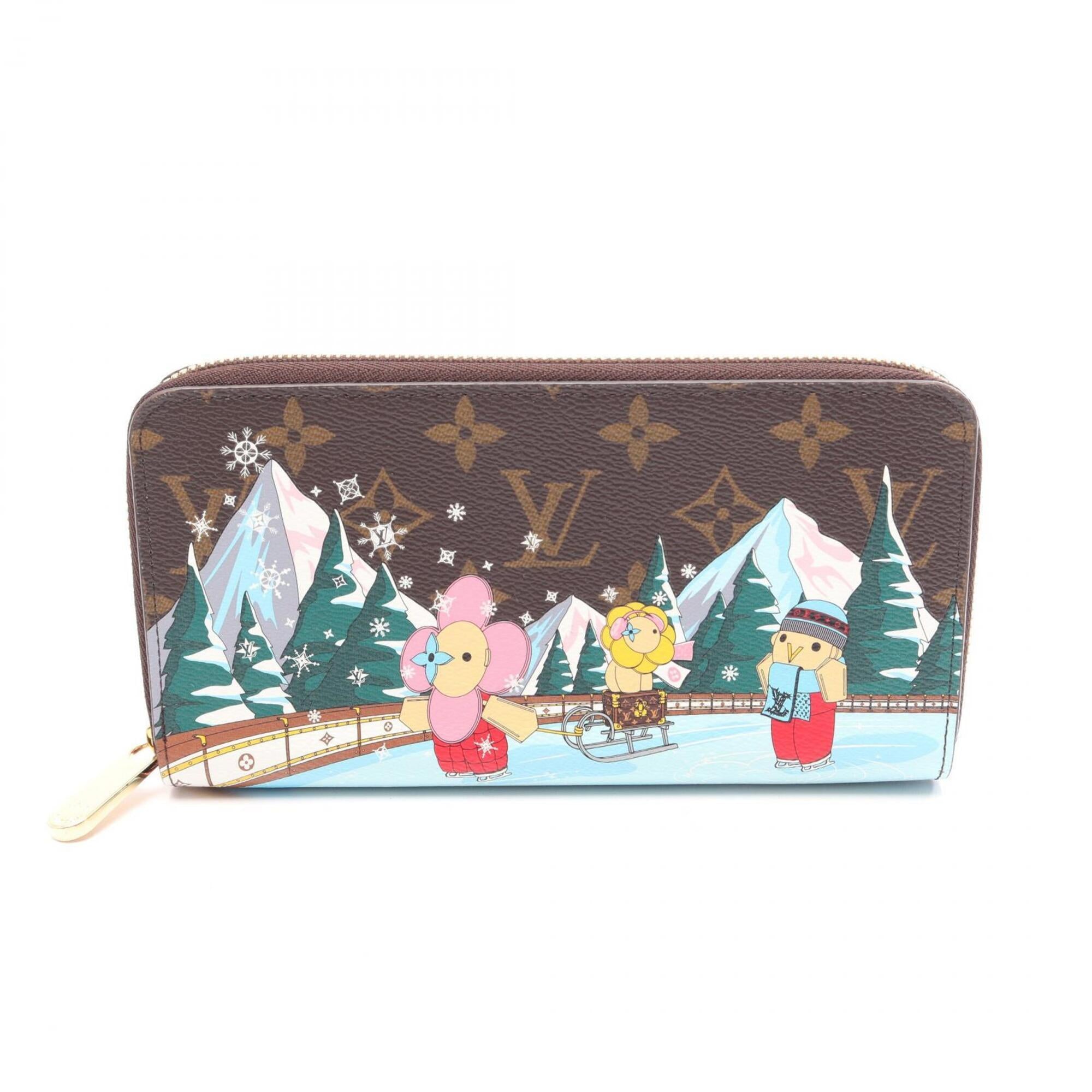 Louis Vuitton Brown Multi-Color Pvc Long Wallet (Bi-Fold) (Pre-Owned)