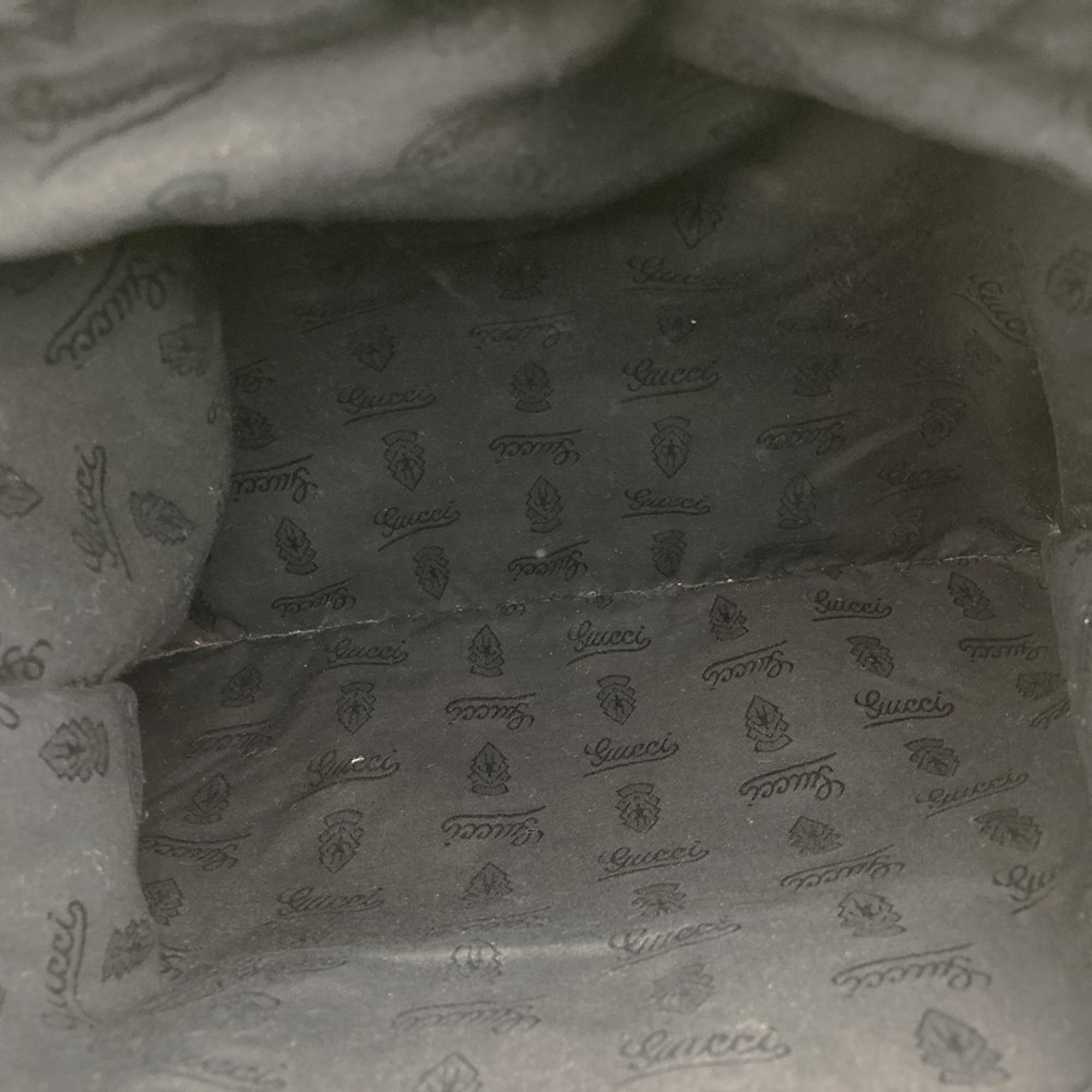Gucci Gg Imprimé Black Gg Imprimé Tote Bag (Pre-Owned)